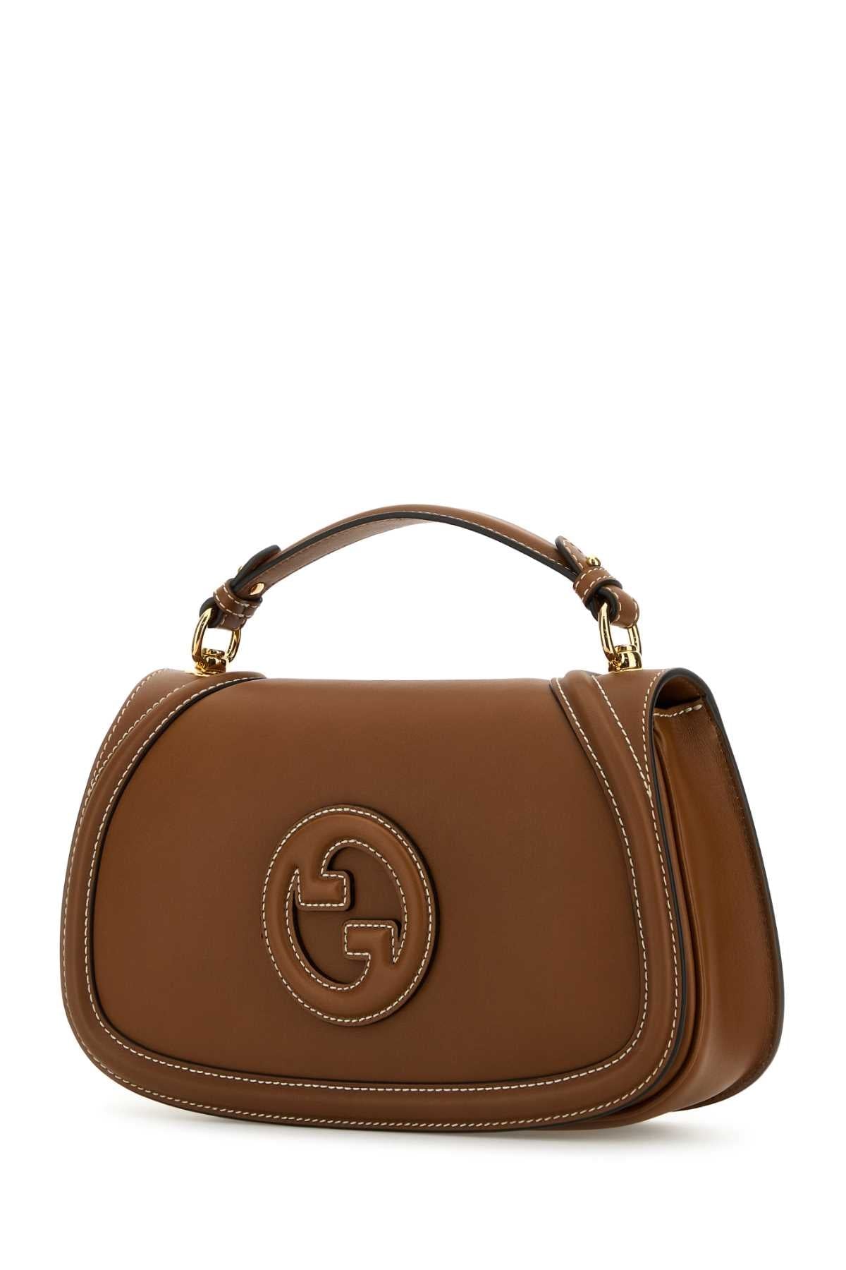 Gucci Women Caramel Leather Gucci Blondie Handbag GUCCI