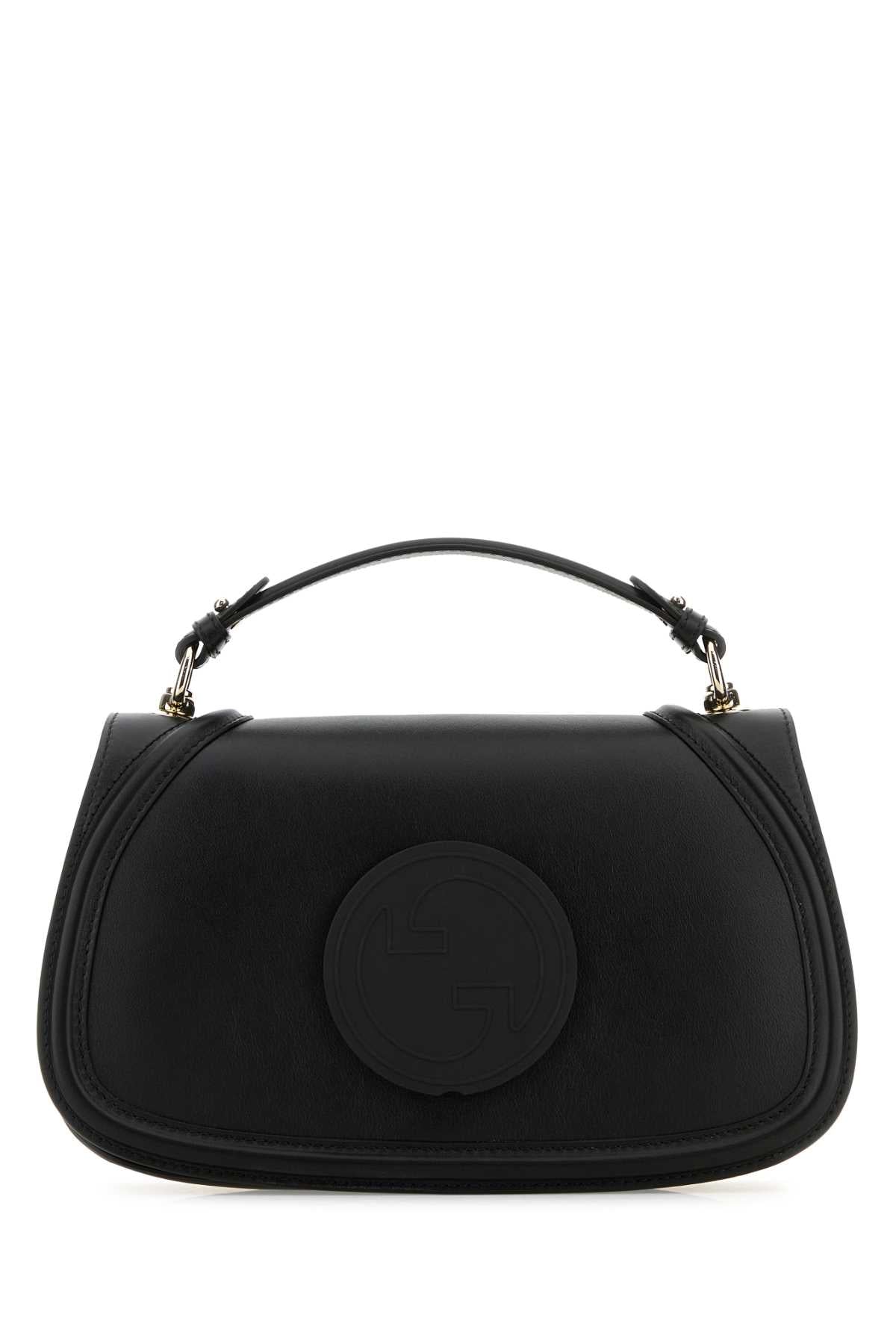 Gucci Women Black Leather Gucci Blondie Handbag GUCCI