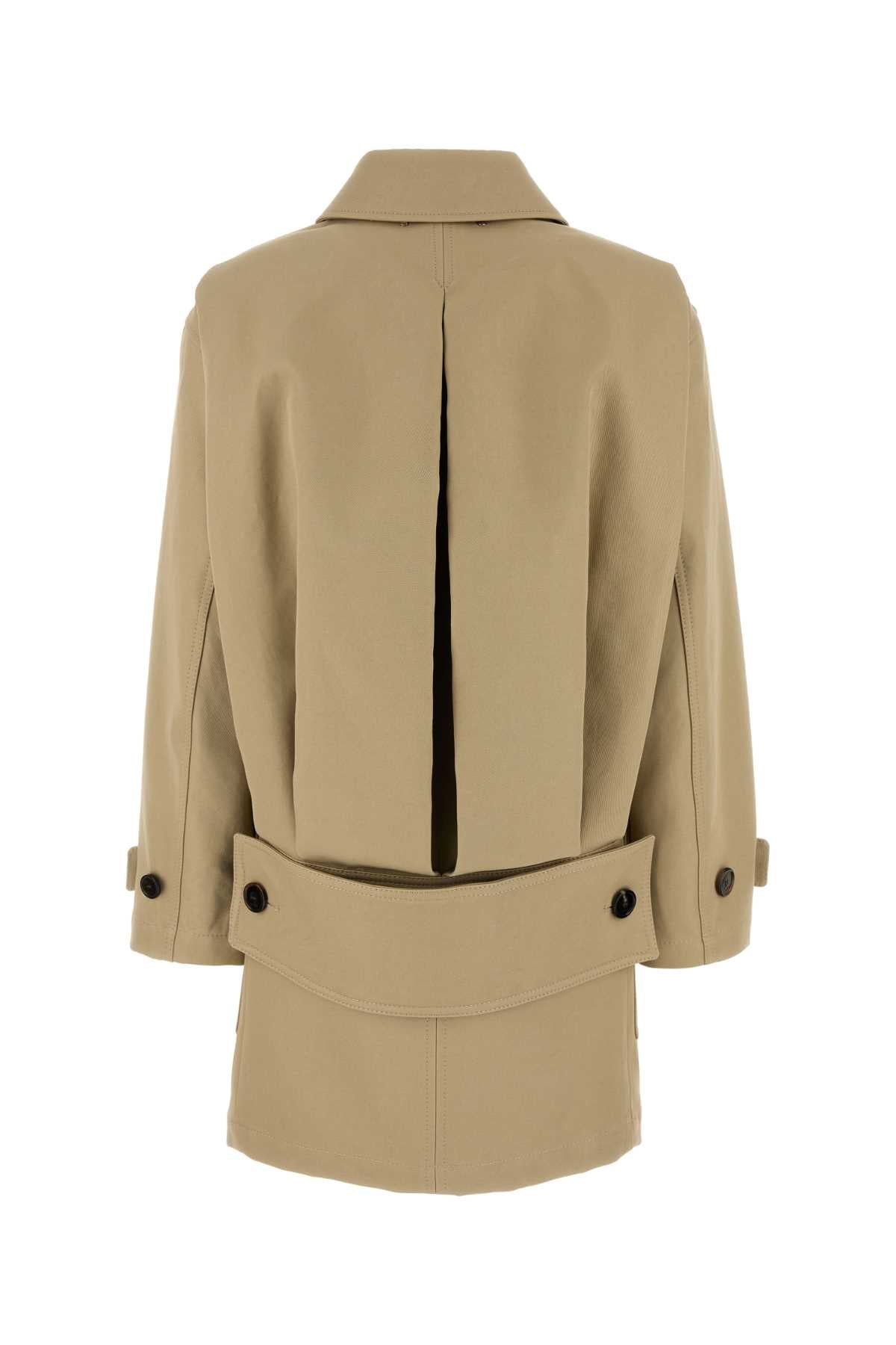 Gucci Women Beige Drill Overcoat GUCCI