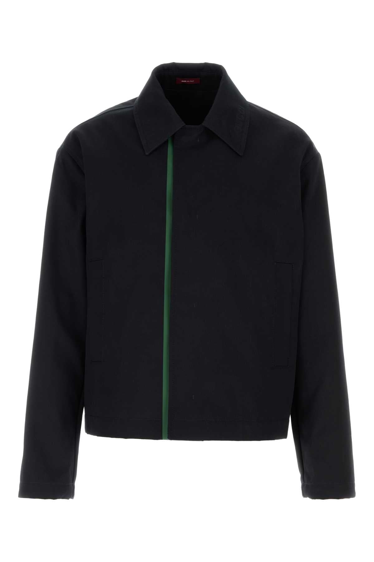Gucci Men Midnight Blue Gabardine Jacket GUCCI