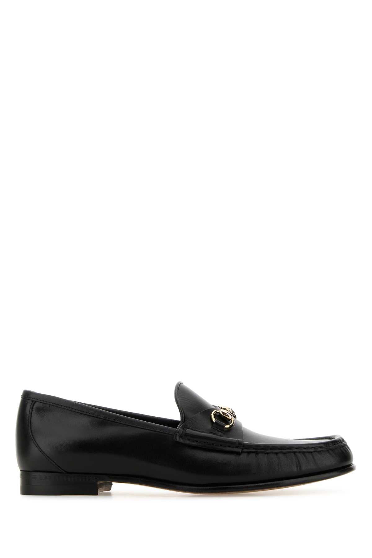 Gucci Women Black Leather Loafers GUCCI
