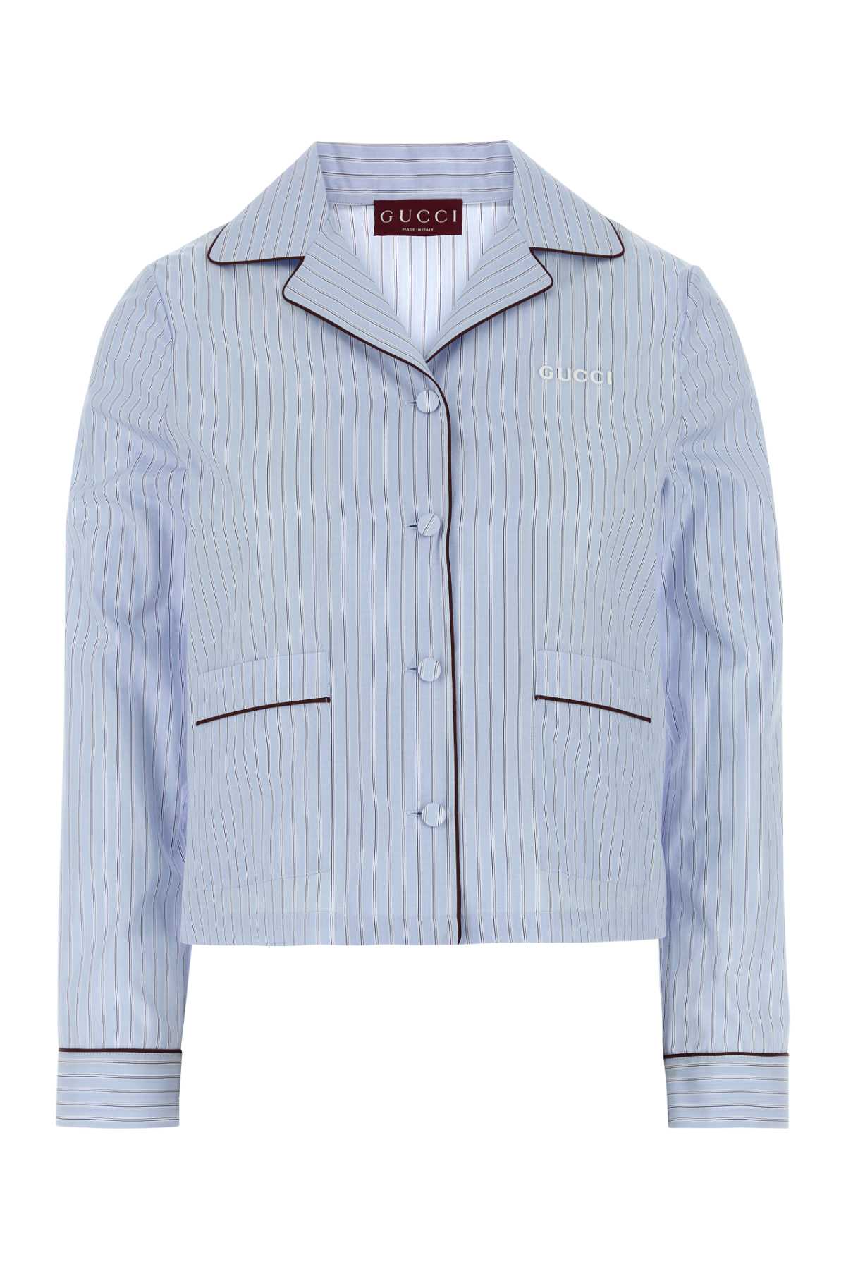 Gucci Women Embroidered Poplin Shirt GUCCI