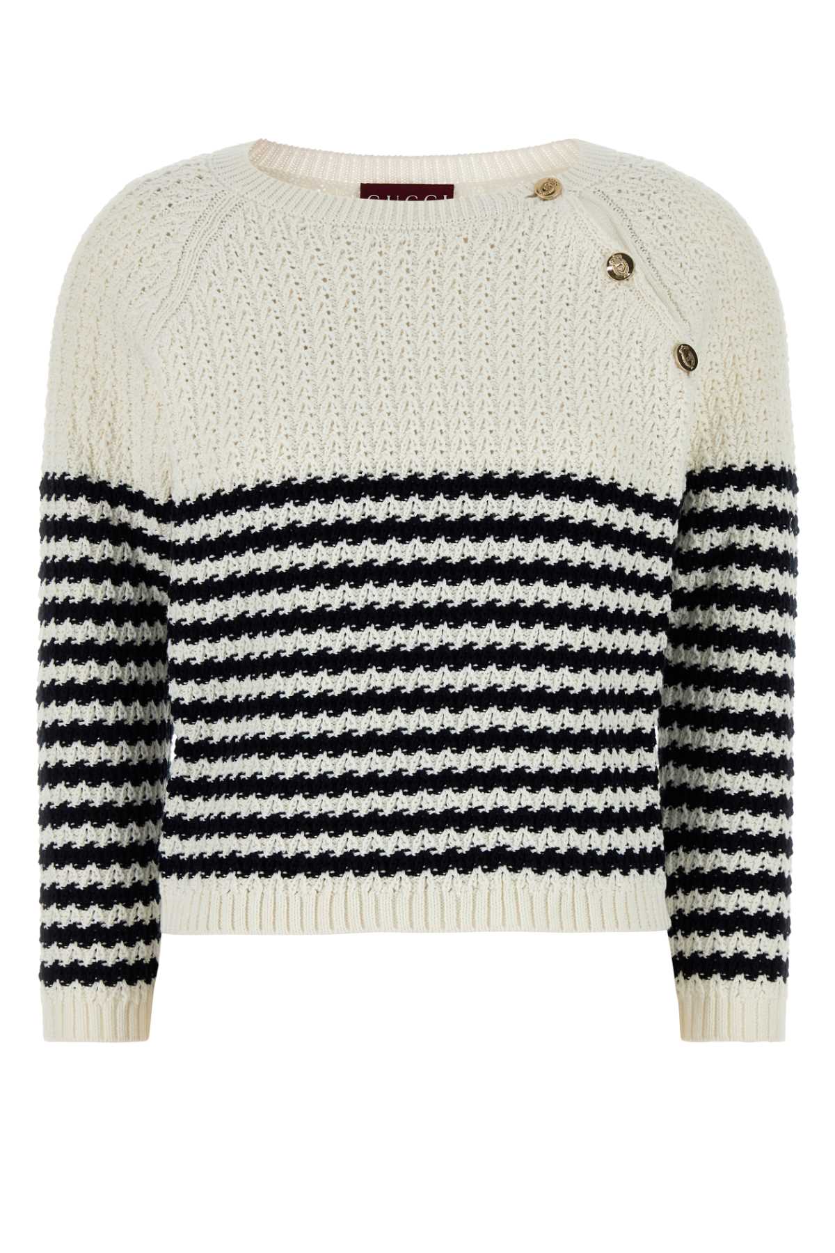 Gucci Women Embroidered Cotton Sweater GUCCI