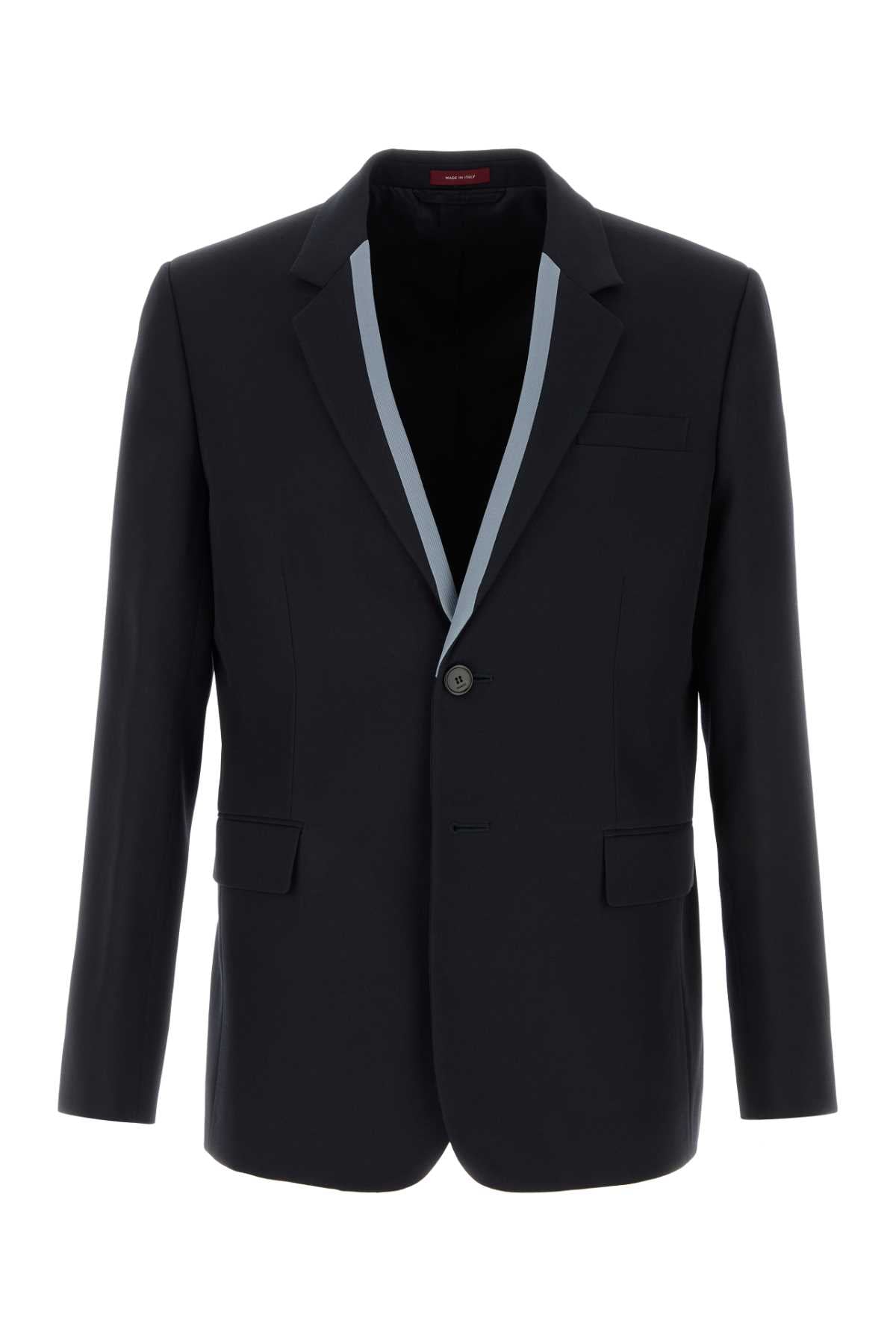 Gucci Men Midnight Blue Wool Blazer GUCCI