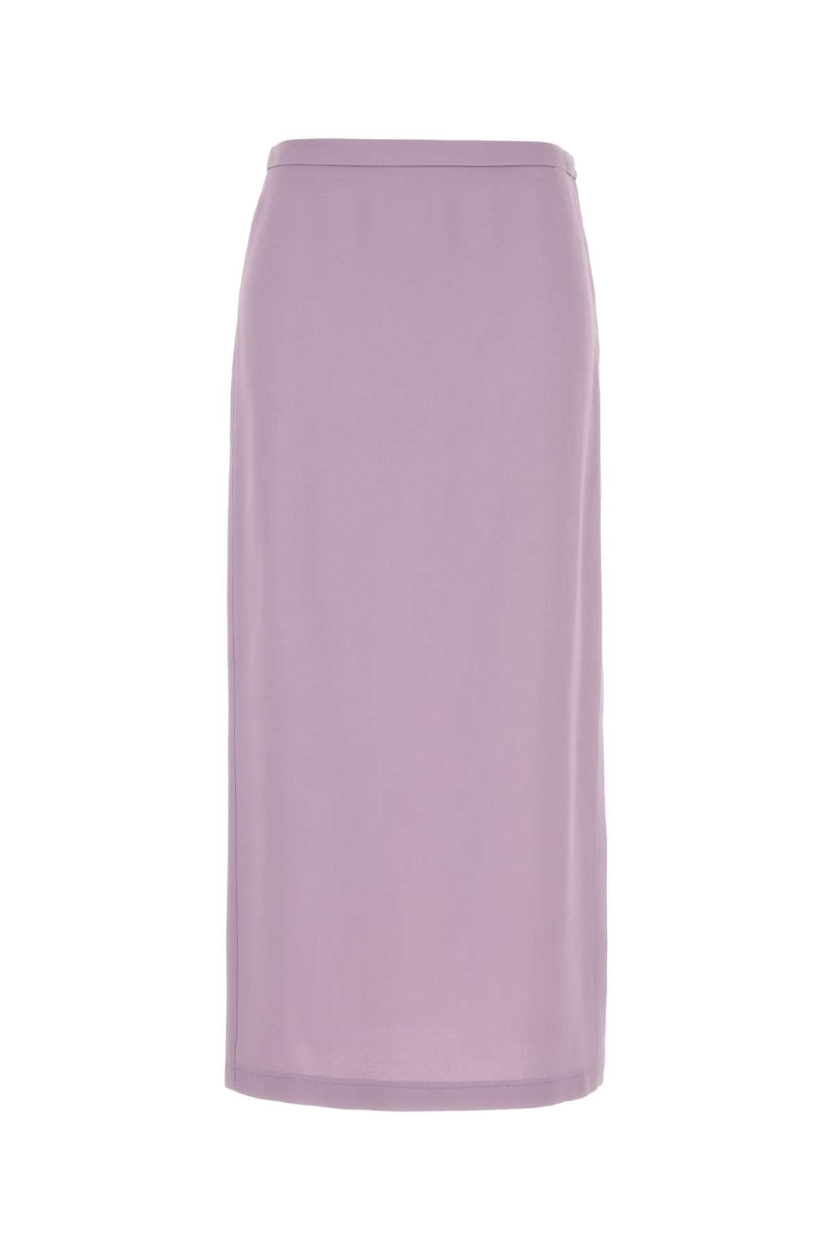 Gucci Women Lilac Crepe Skirt GUCCI