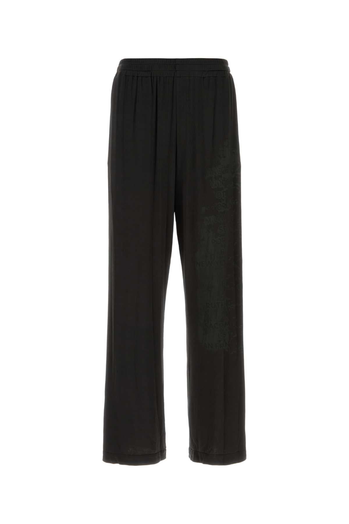 Diesel Men Black Stretch Acetate P-Jester Pant DIESEL