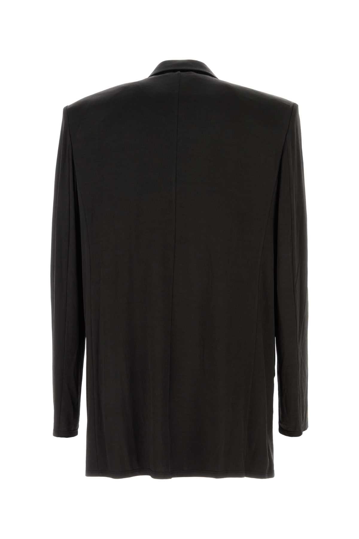 Diesel Men Black Stretch Acetate J-Pekka Blazer DIESEL