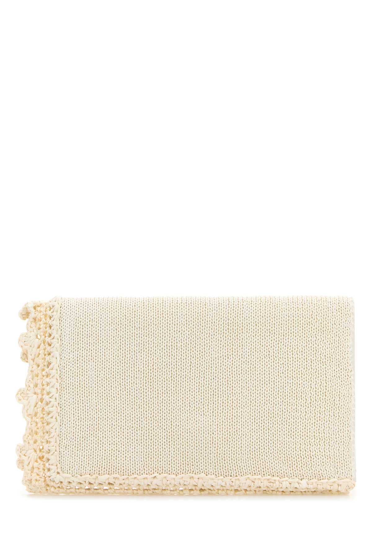 Jw Anderson Women Ivory Crochet Clutch J.W. ANDERSON