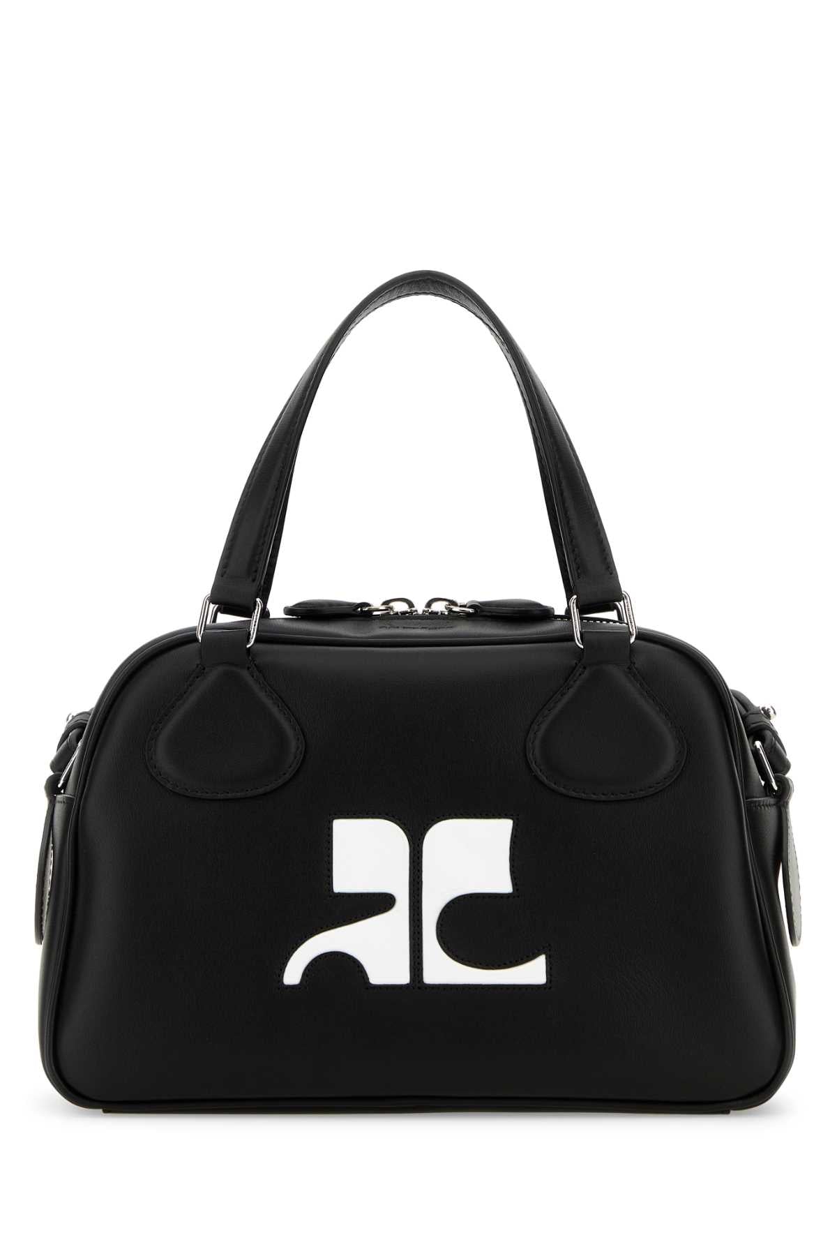 Courreges Women Black Leather Reedition Handbag COURREGES