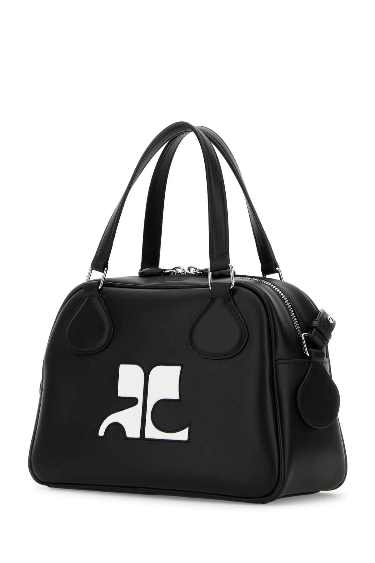 Courreges Women Black Leather Reedition Handbag COURREGES