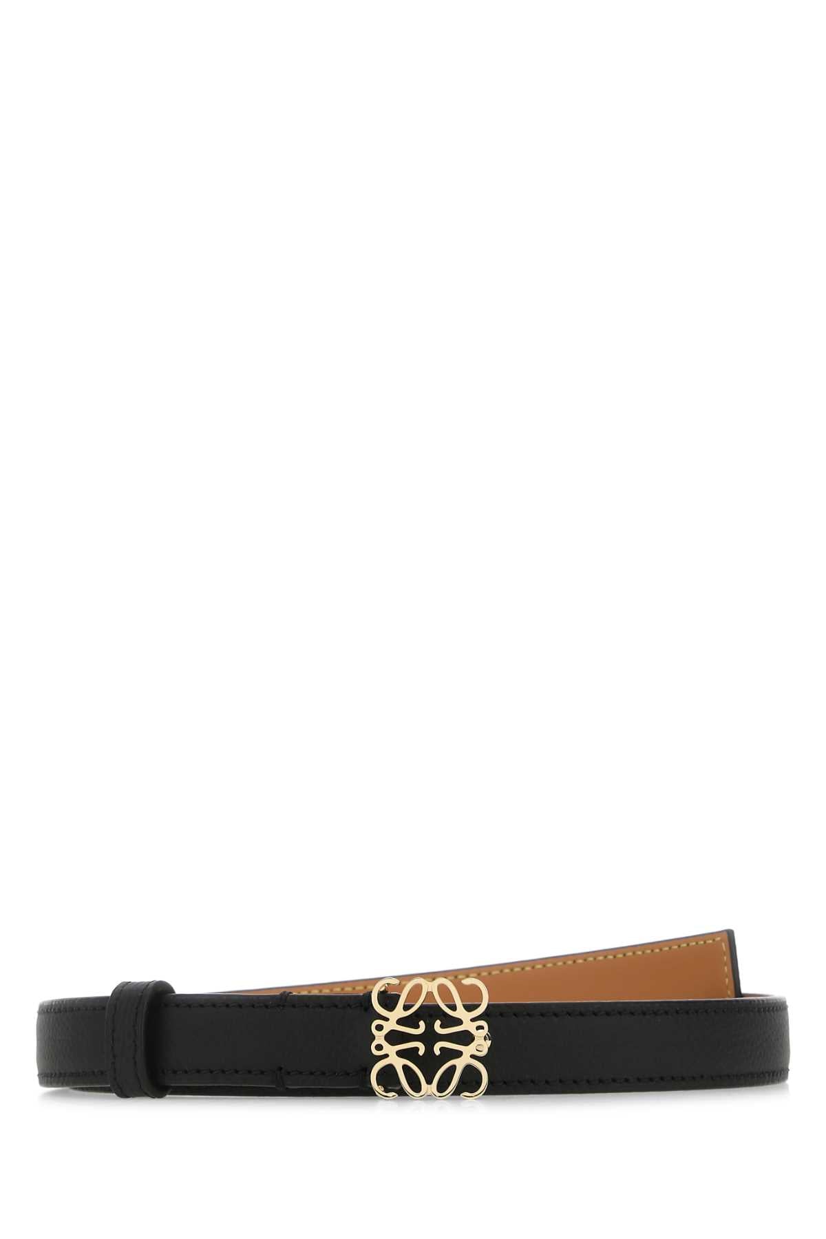 Loewe Women Black Leather Belt LOEWE