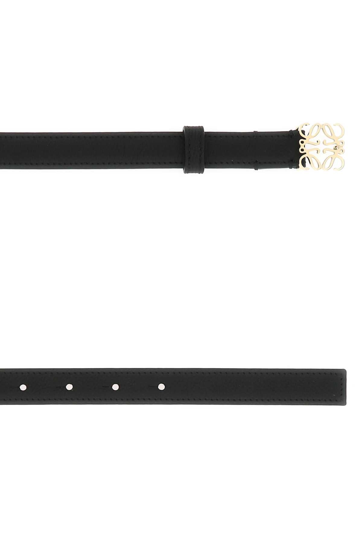 Loewe Women Black Leather Belt LOEWE