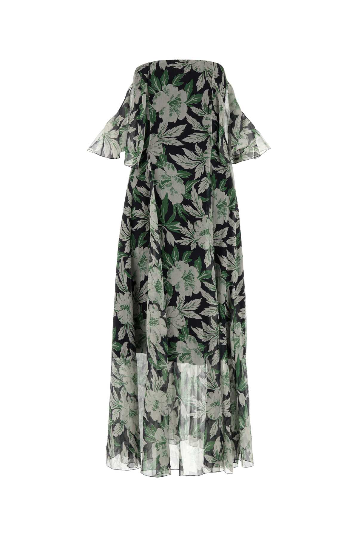 Loewe Women Printed Silk Dress LOEWE