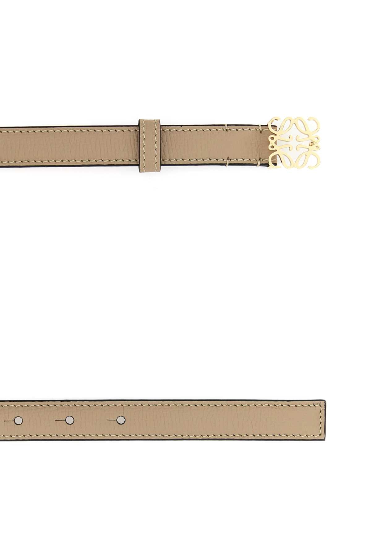 Loewe Women Cappuccino Leather Belt LOEWE