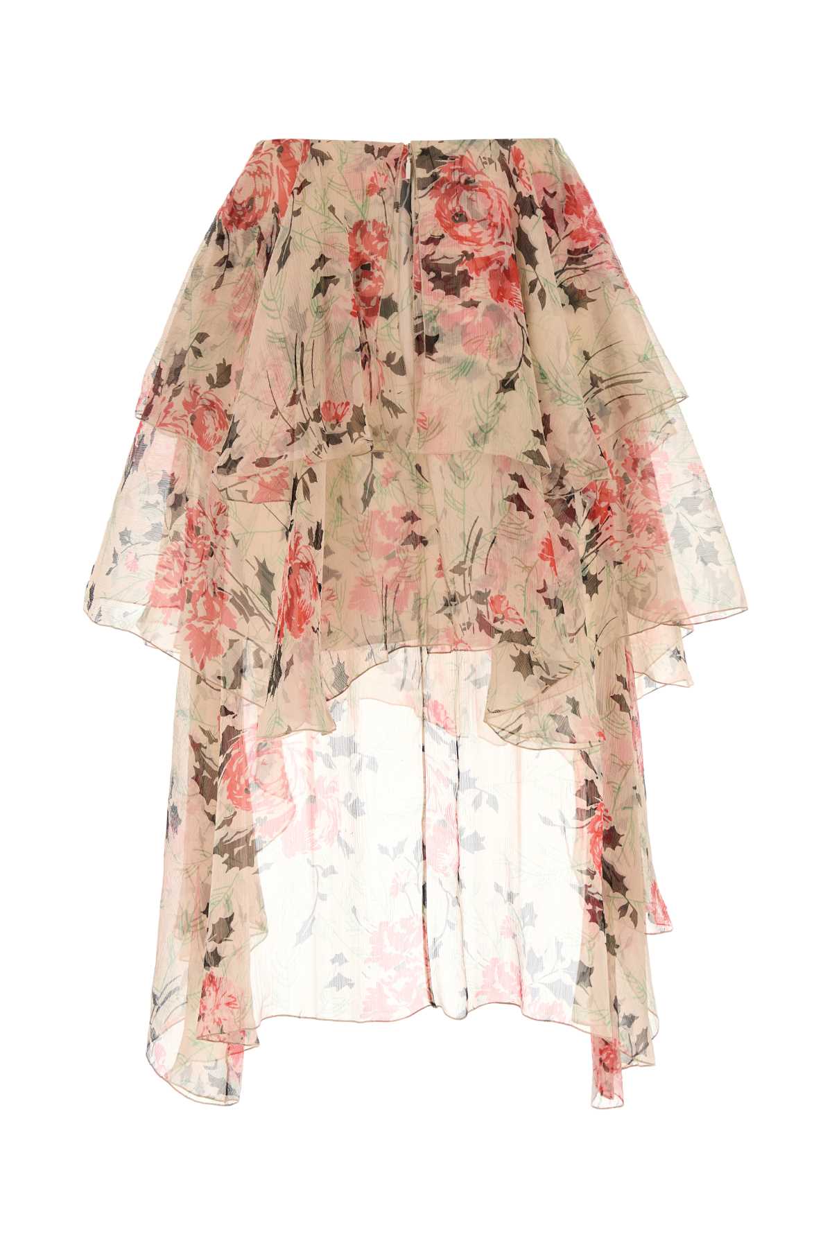 Loewe Women Printed Silk Skirt LOEWE