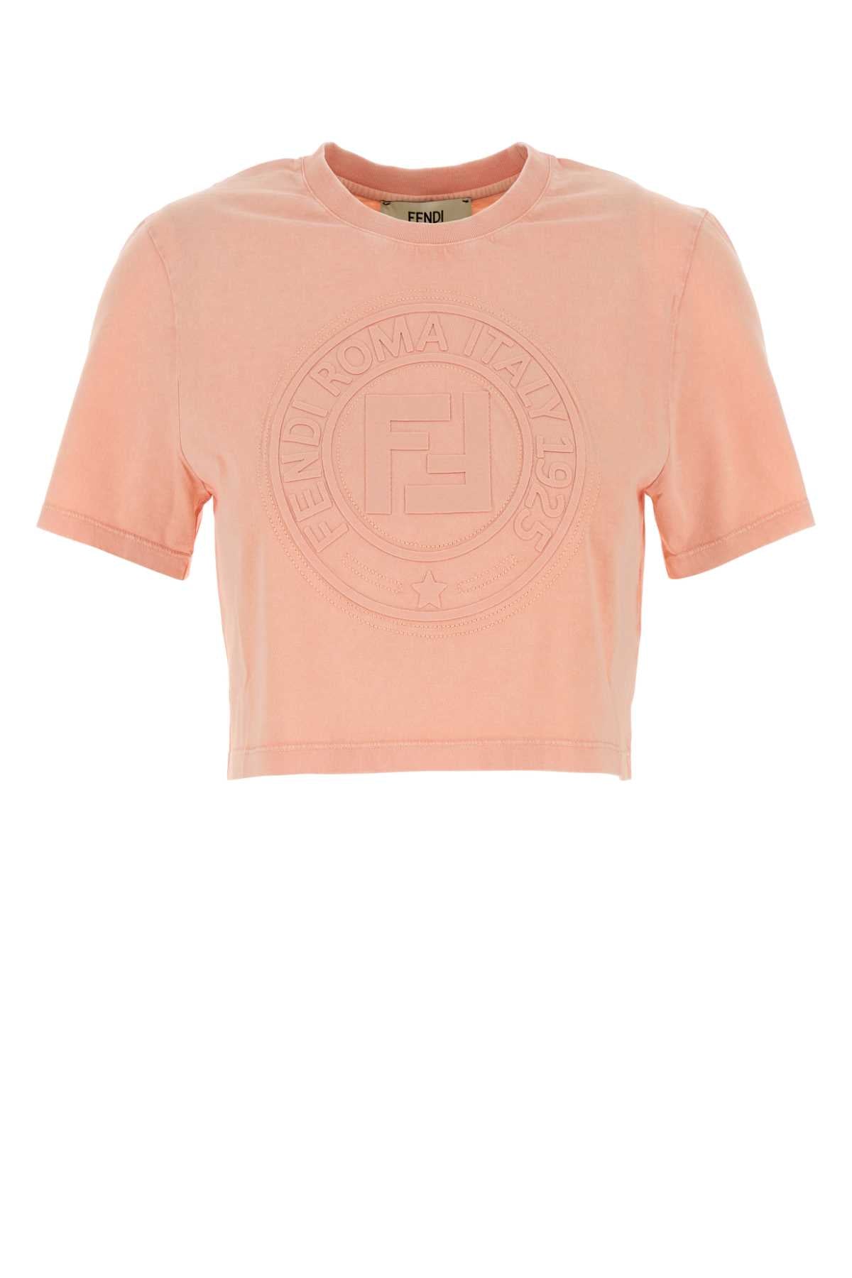 Fendi Women Pink Cotton T-Shirt FENDI