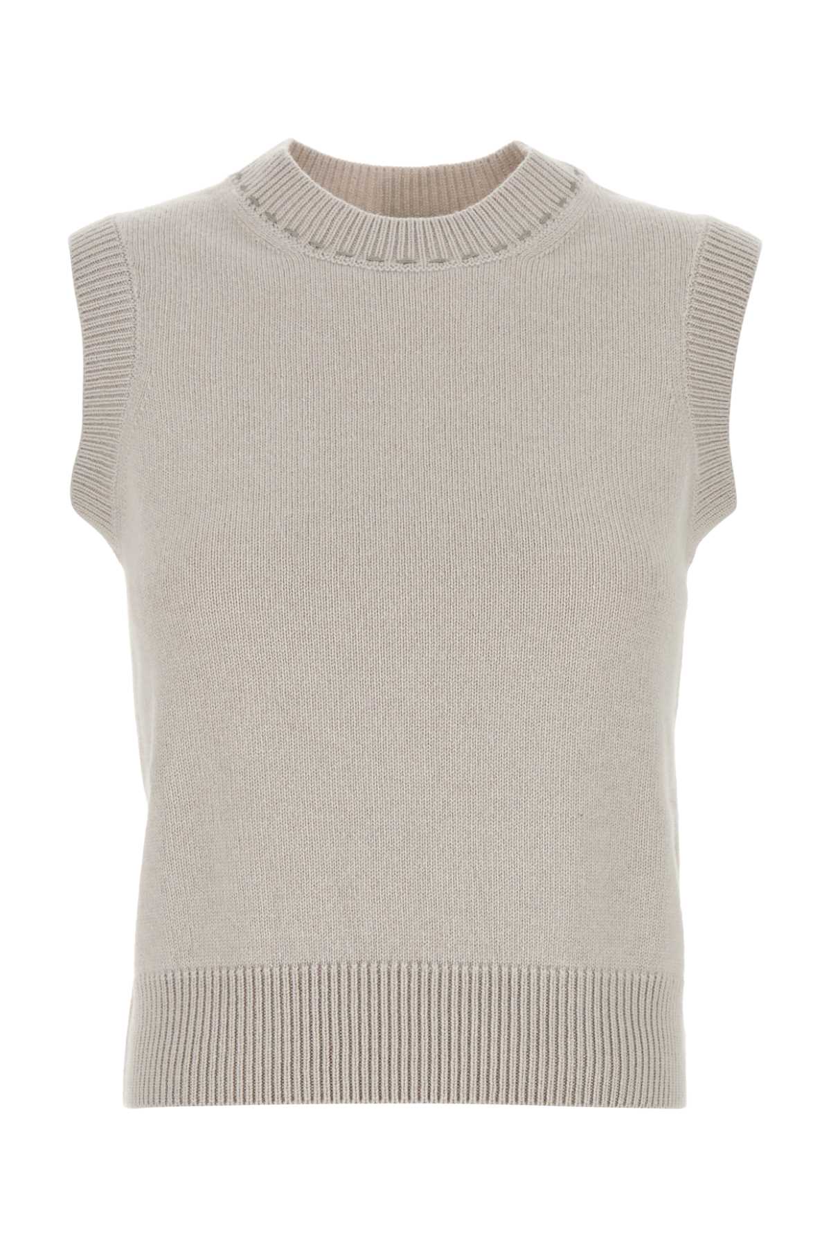 Fendi Women Cappuccino Cashmere Vest FENDI