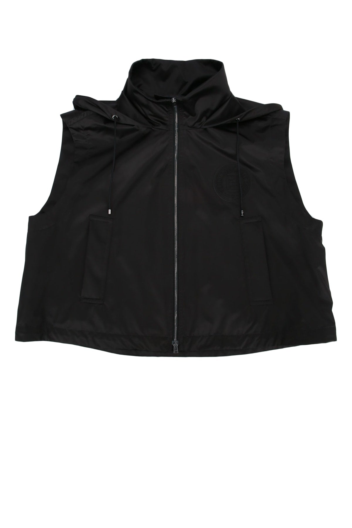 Fendi Women Leisure Hooded Vest Logo FENDI