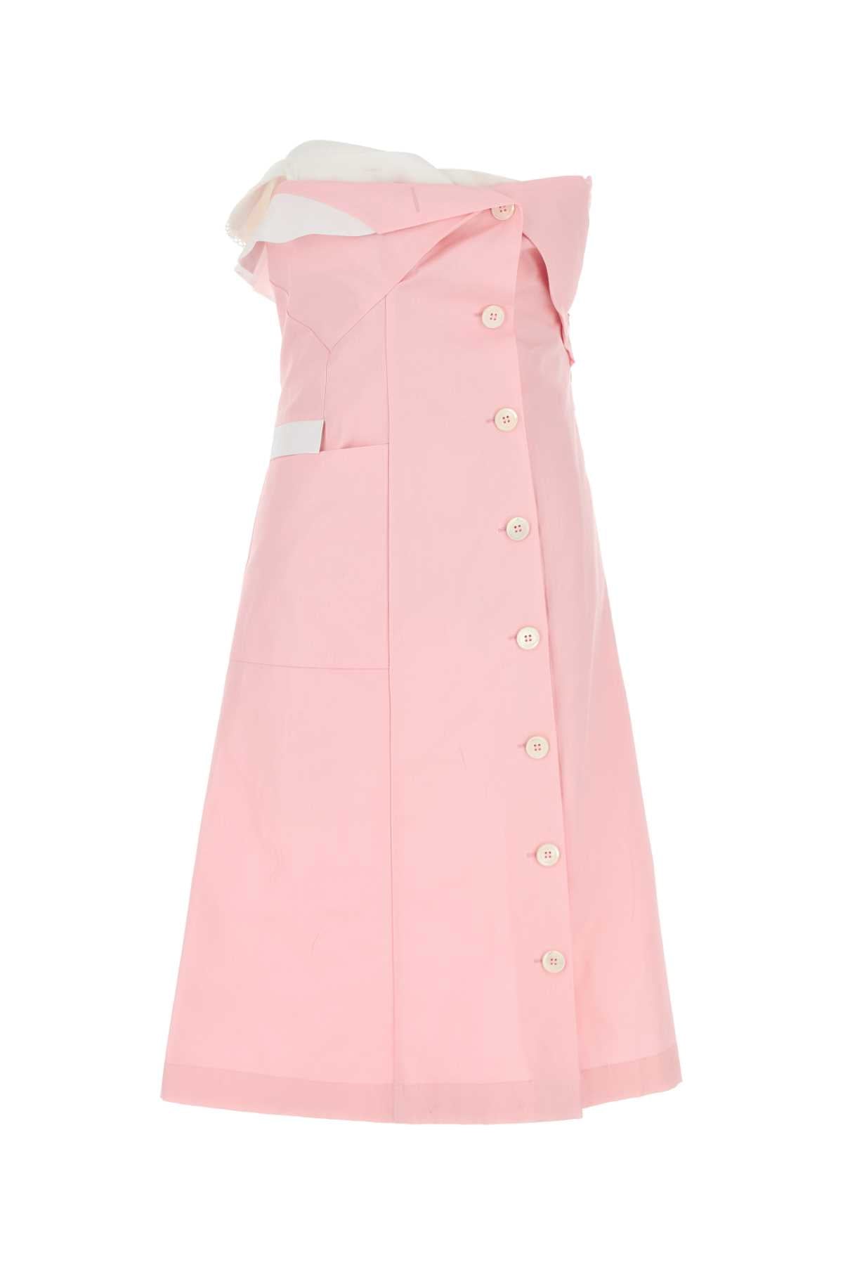 Miu Miu Women Pink Poplin Dress MIU MIU