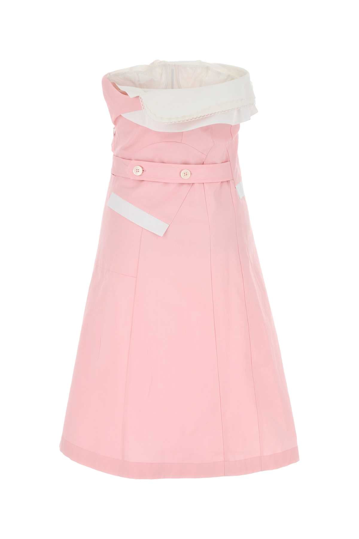 Miu Miu Women Pink Poplin Dress MIU MIU