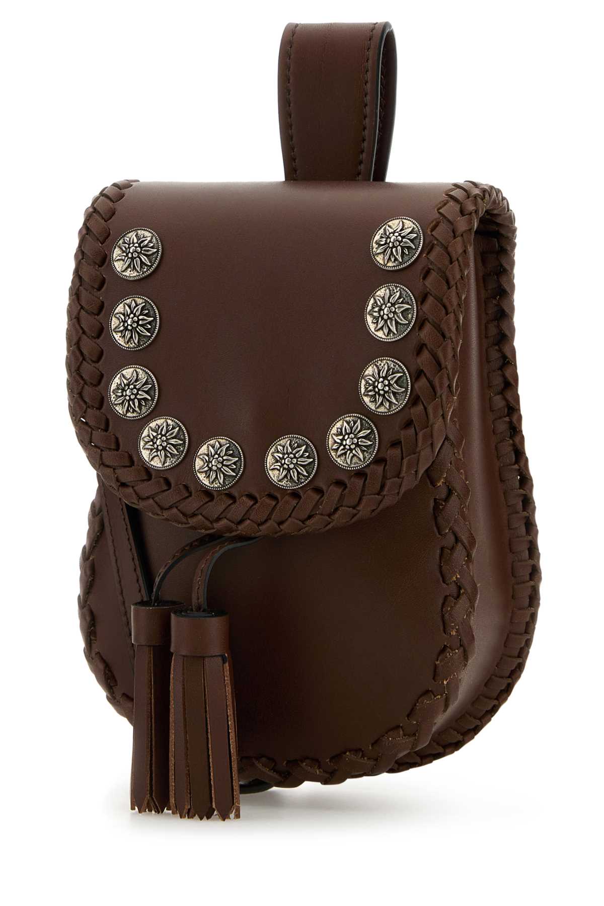 Prada Women Brown Leather Crossbody Bag PRADA