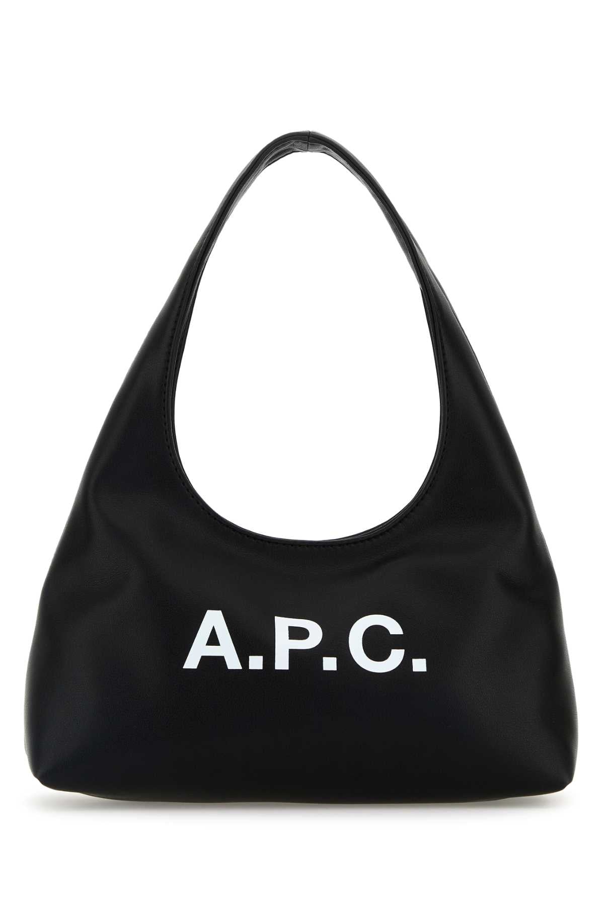 A.P.C. Women Black Synthetic Leather Small Ninon Shoulder Bag A.P.C.