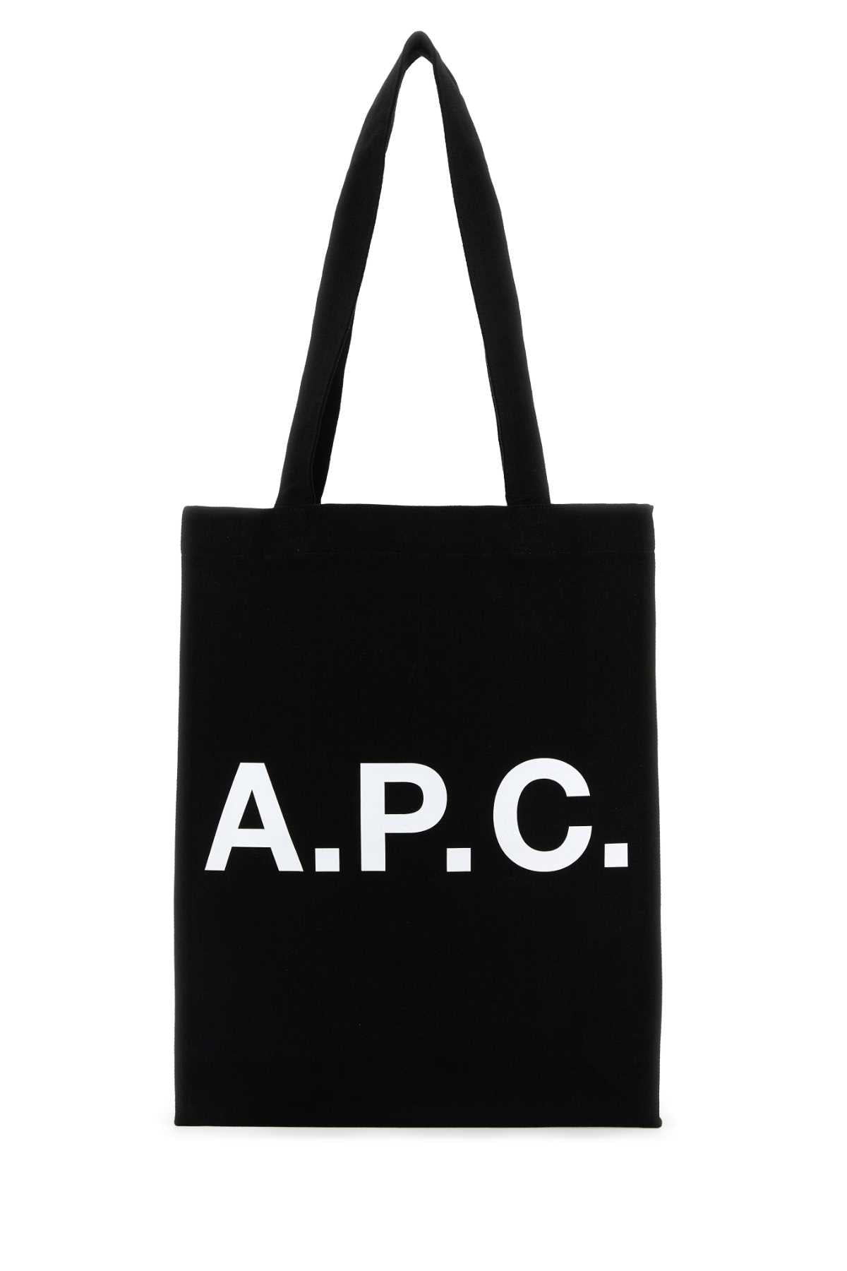 A.P.C. Men Black Canvas Lou Shopping Bag