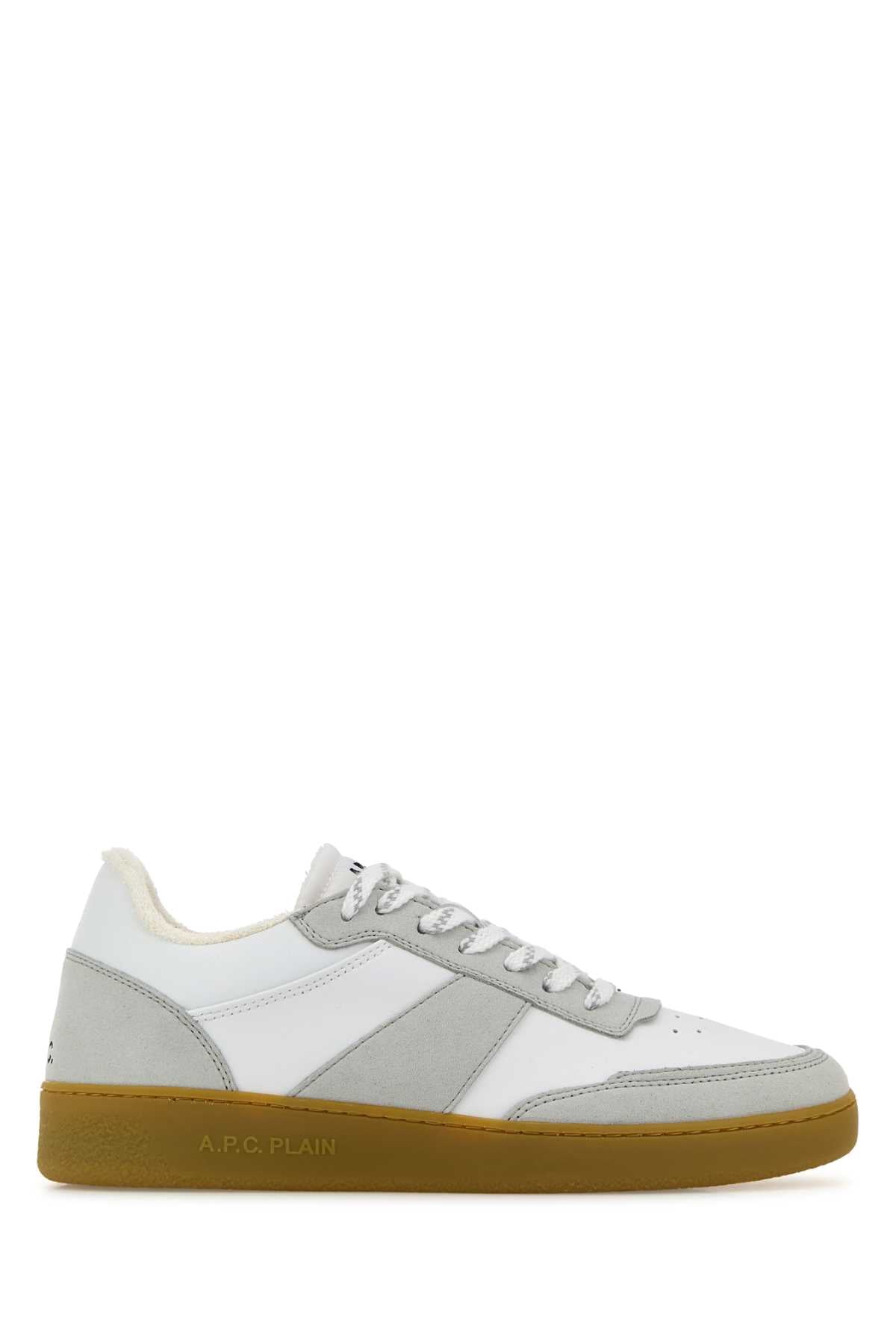 A.P.C. Unisex Two-Tone Synthetic Leather Plain Sneakers A.P.C.