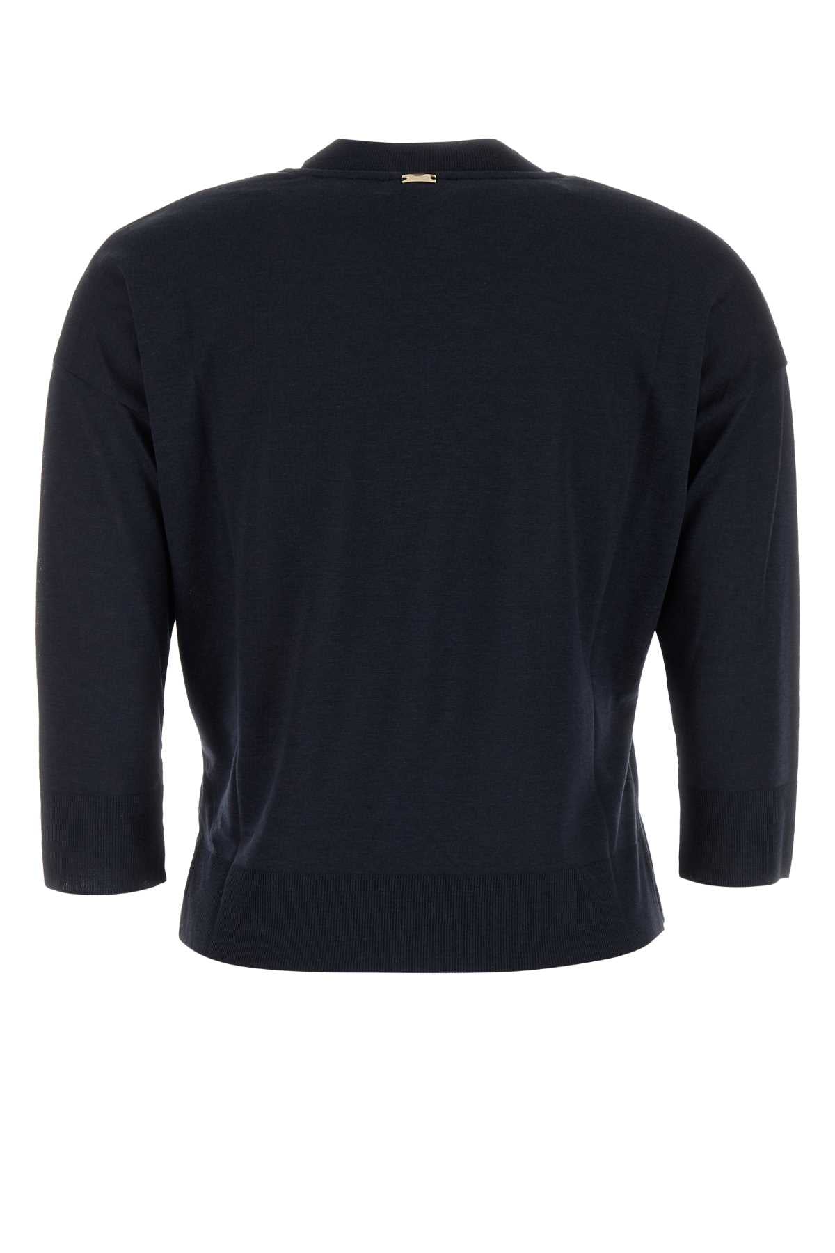 Herno Women Midnight Blue Lyocell Blend T-Shirt HERNO
