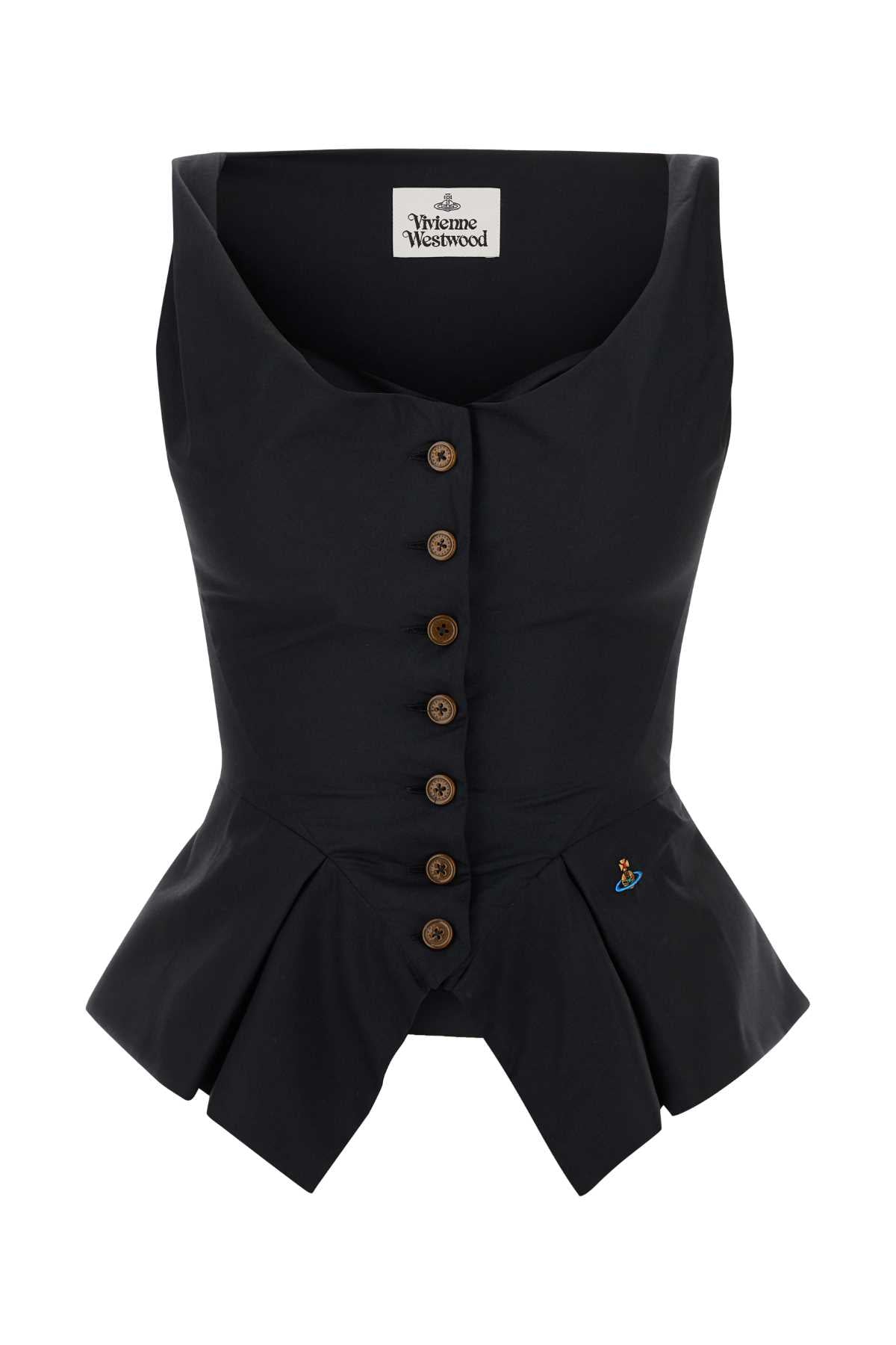 Vivienne Westwood Women Black Cotton Monday Vest VIVIENNE WESTWOOD