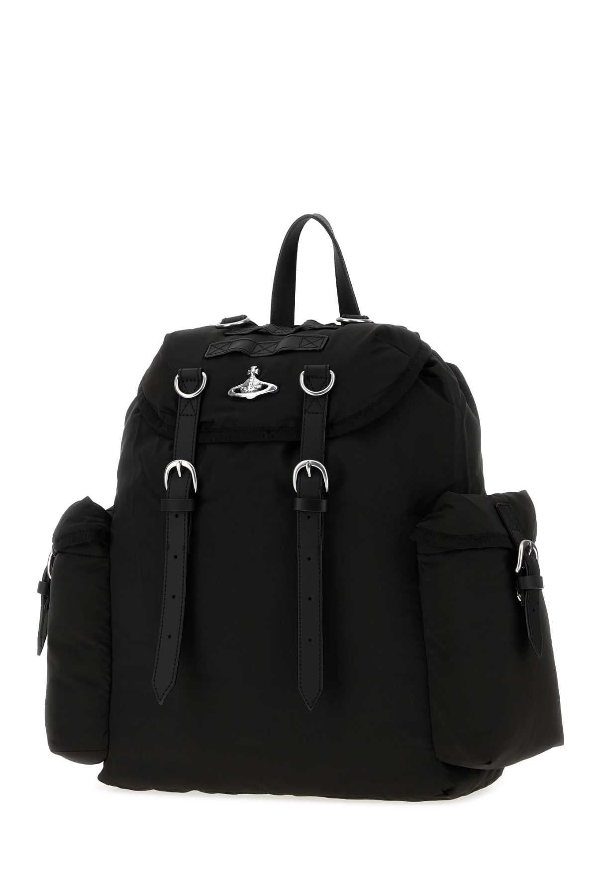 Vivienne Westwood Women Black Fabric Highland Backpack VIVIENNE WESTWOOD