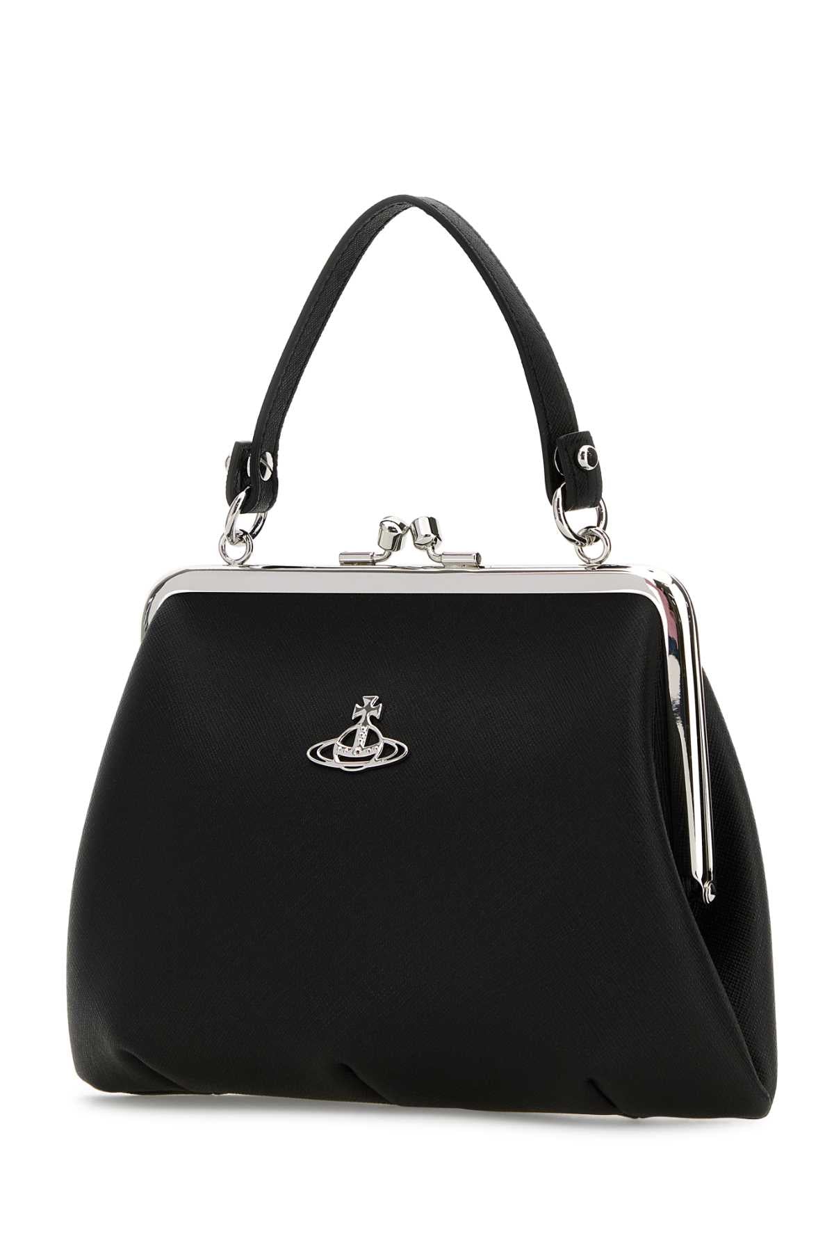 Vivienne Westwood Women Black Synthetic Leather Granny Handbag VIVIENNE WESTWOOD