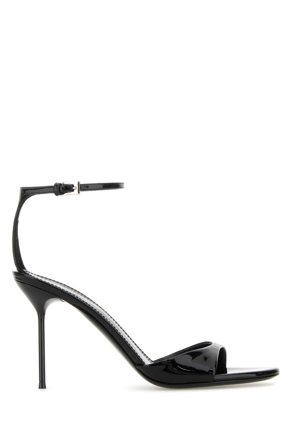 Paris Texas Women Black Leather Lidia Sandals PARIS TEXAS