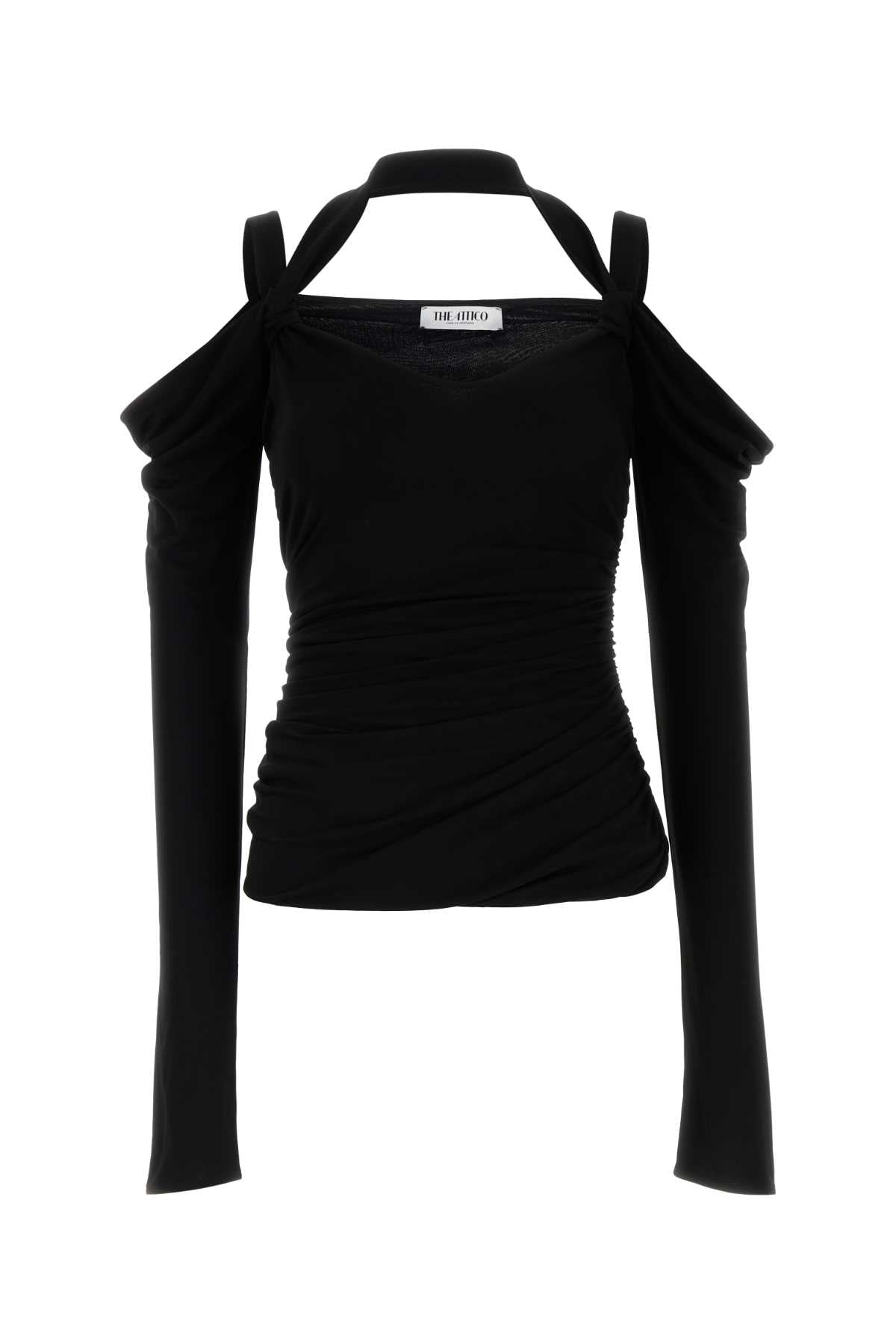 The Attico Women Black Crepe Top THE ATTICO