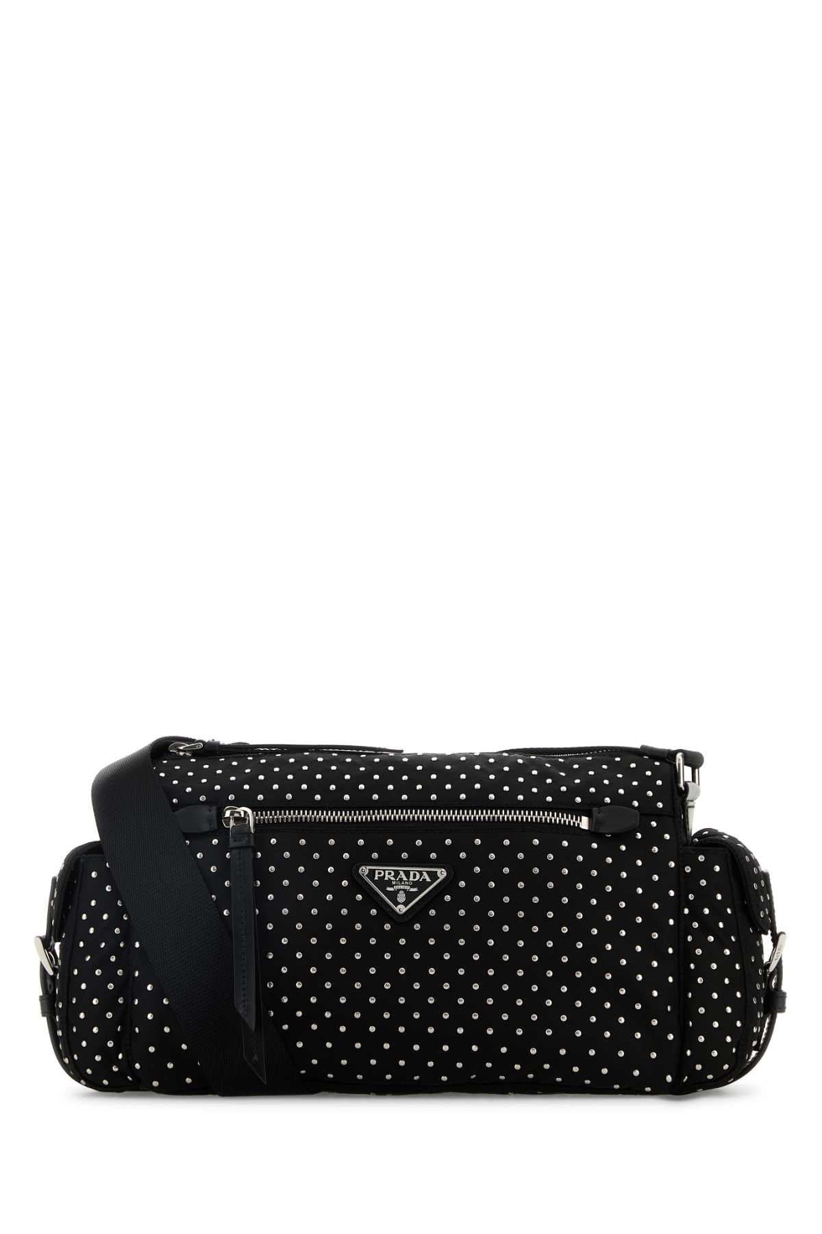 Prada Women Black Nylon Shoulder Bag PRADA