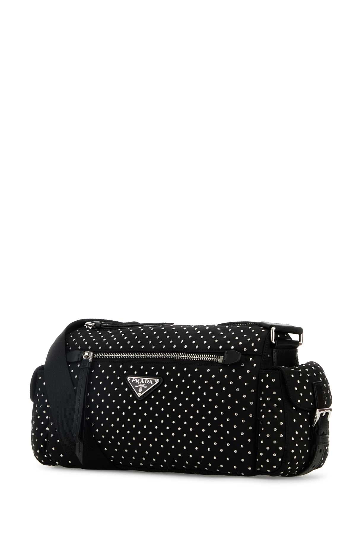 Prada Women Black Nylon Shoulder Bag PRADA