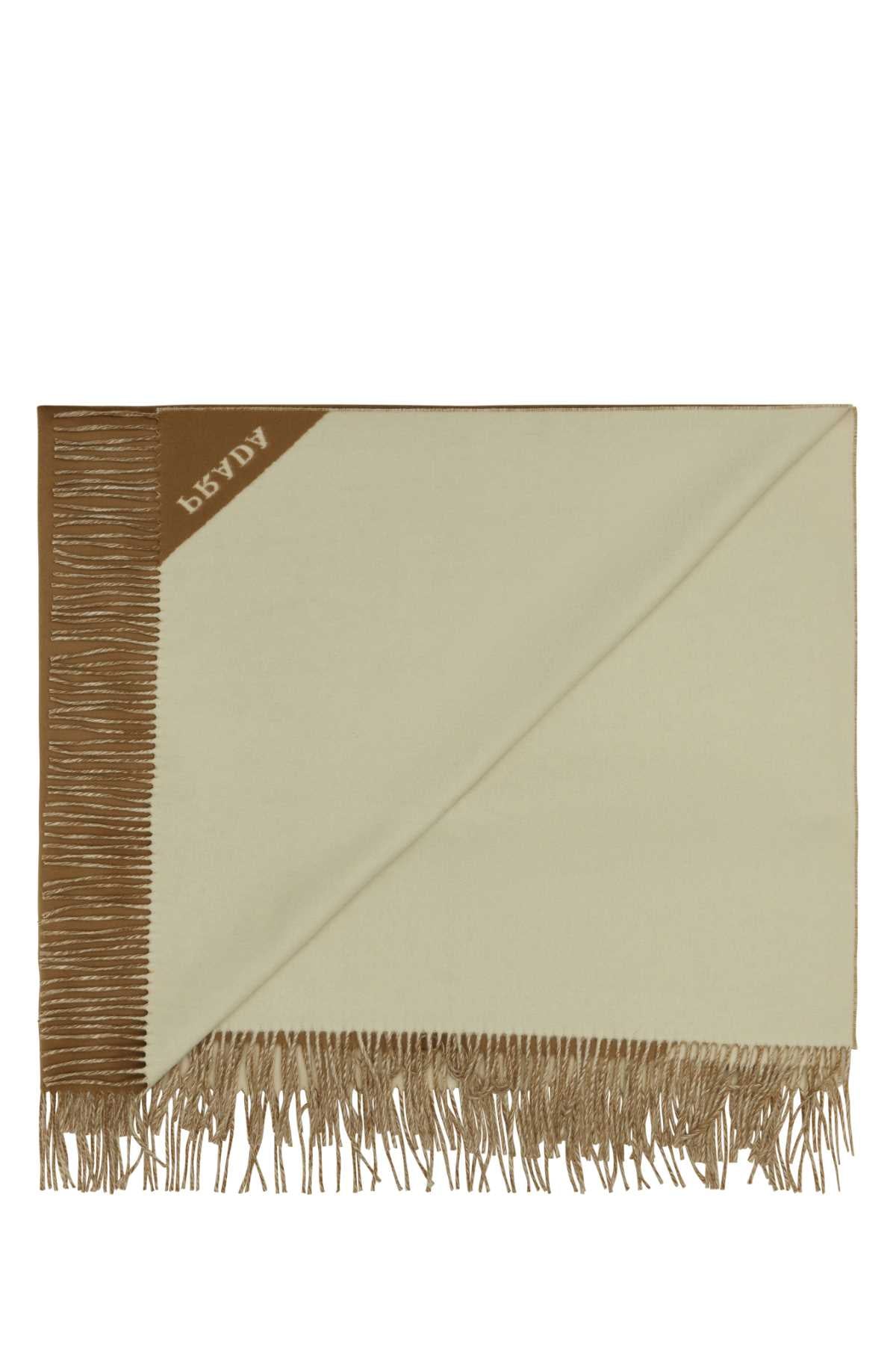 Prada Unisex Camel Cashmere Blanket PRADA