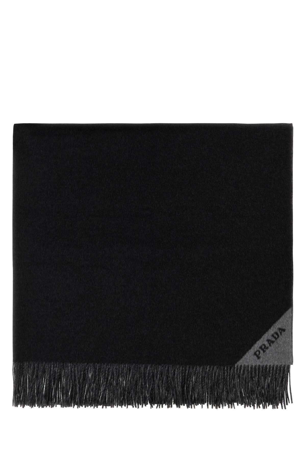 Prada Unisex Slate Cashmere Blanket PRADA