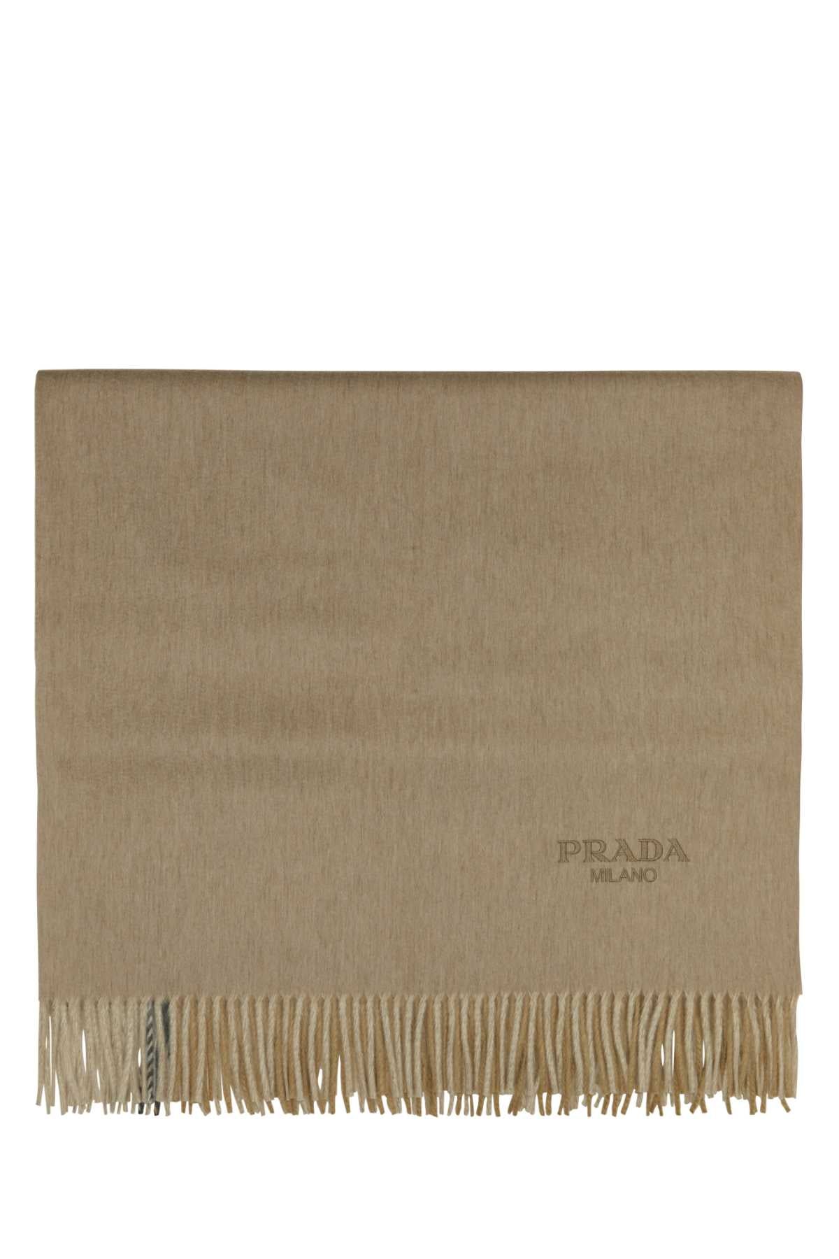 Prada Unisex Two-Tone Cashmere Blend Blanket PRADA