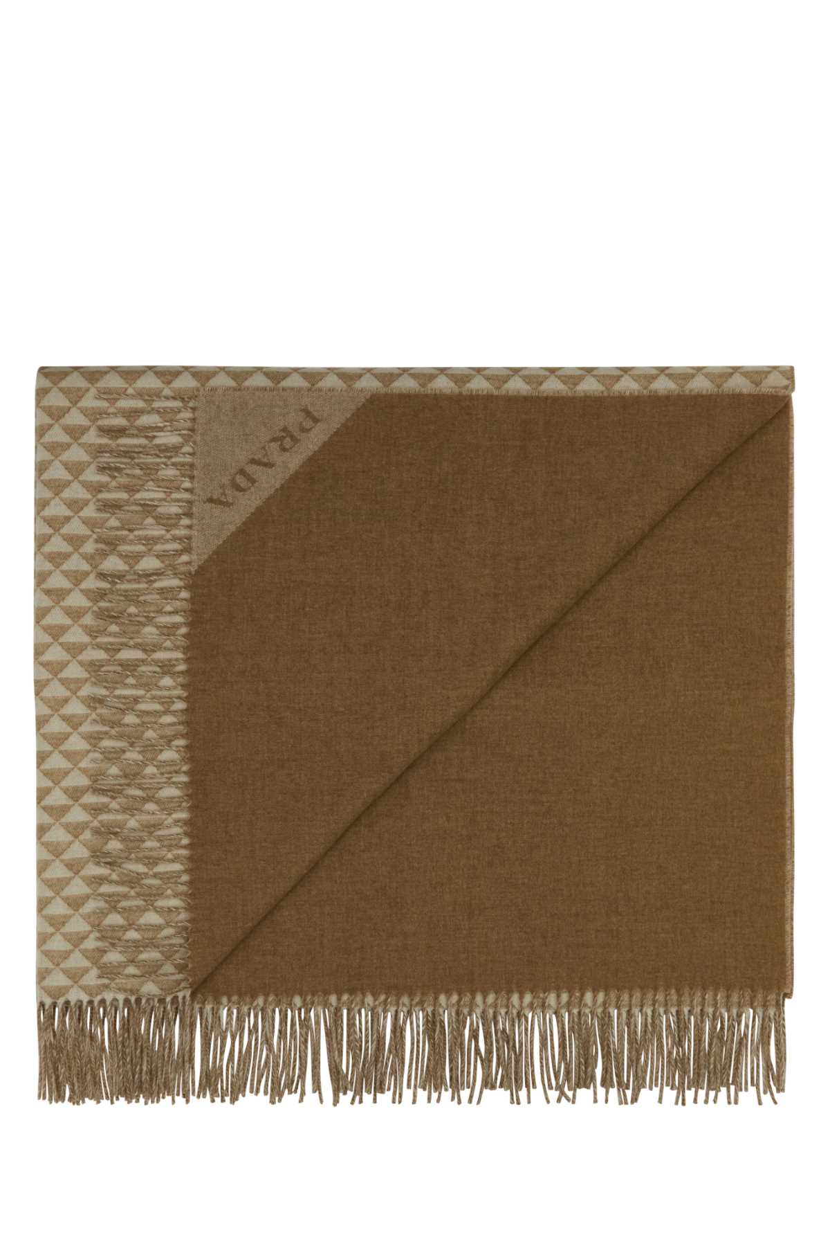 Prada Unisex Embroidered Wool Blend Symbole Double Blanket PRADA