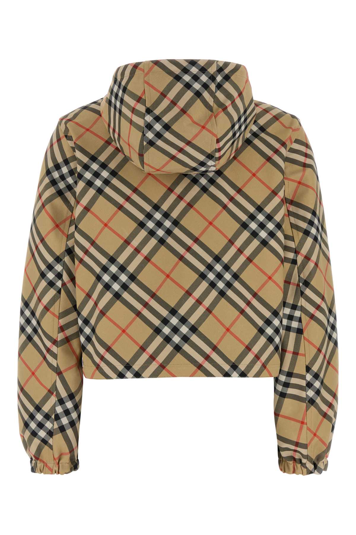 Burberry Women Embroidered Twill Reversible Jacket BURBERRY