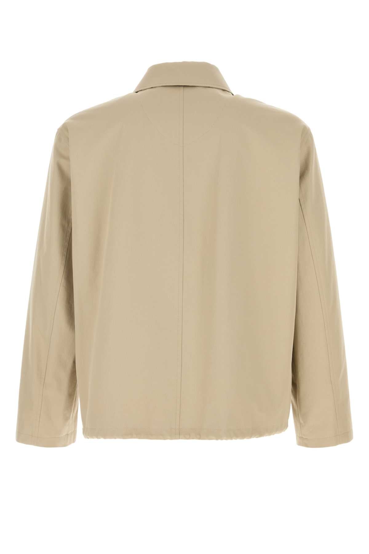 Burberry Men Cappuccino Gabardine Jacket BURBERRY