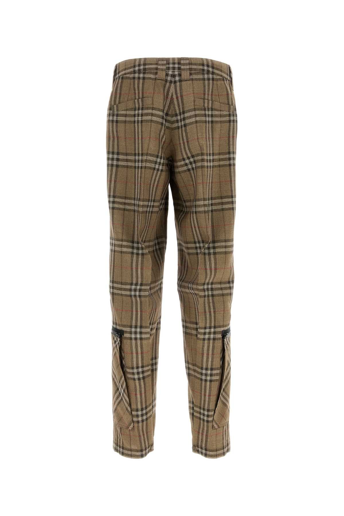 Burberry Men Embroidered Viscose Blend Cargo Pant BURBERRY