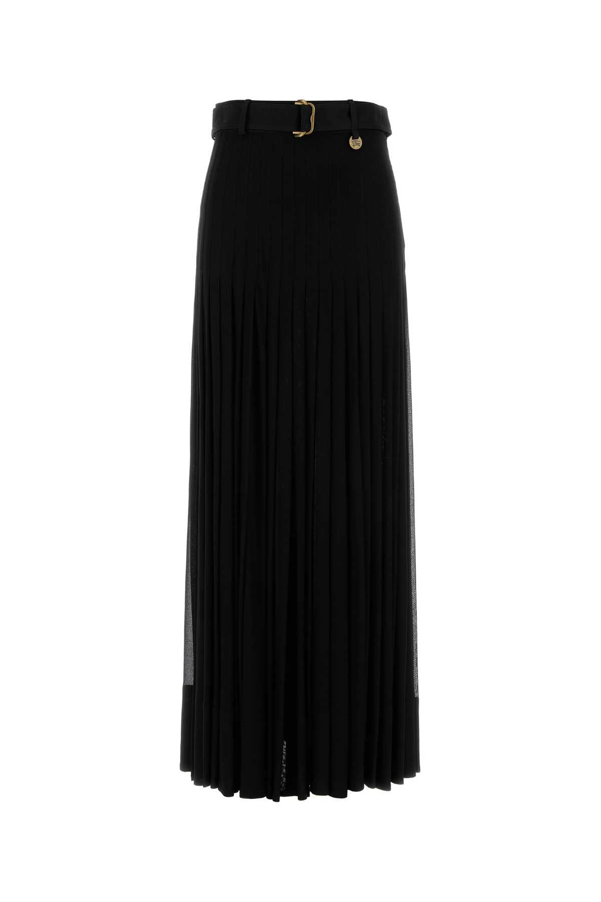 Burberry Women Black Crepe Skirt BURBERRY