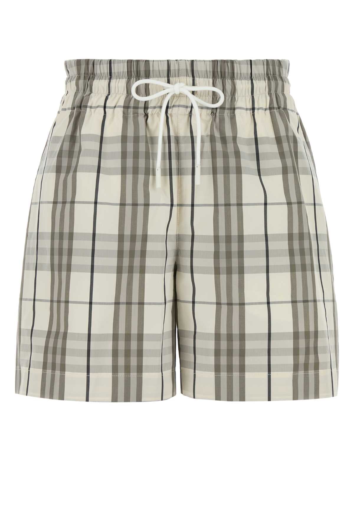 Burberry Women Embroidered Poplin Shorts BURBERRY