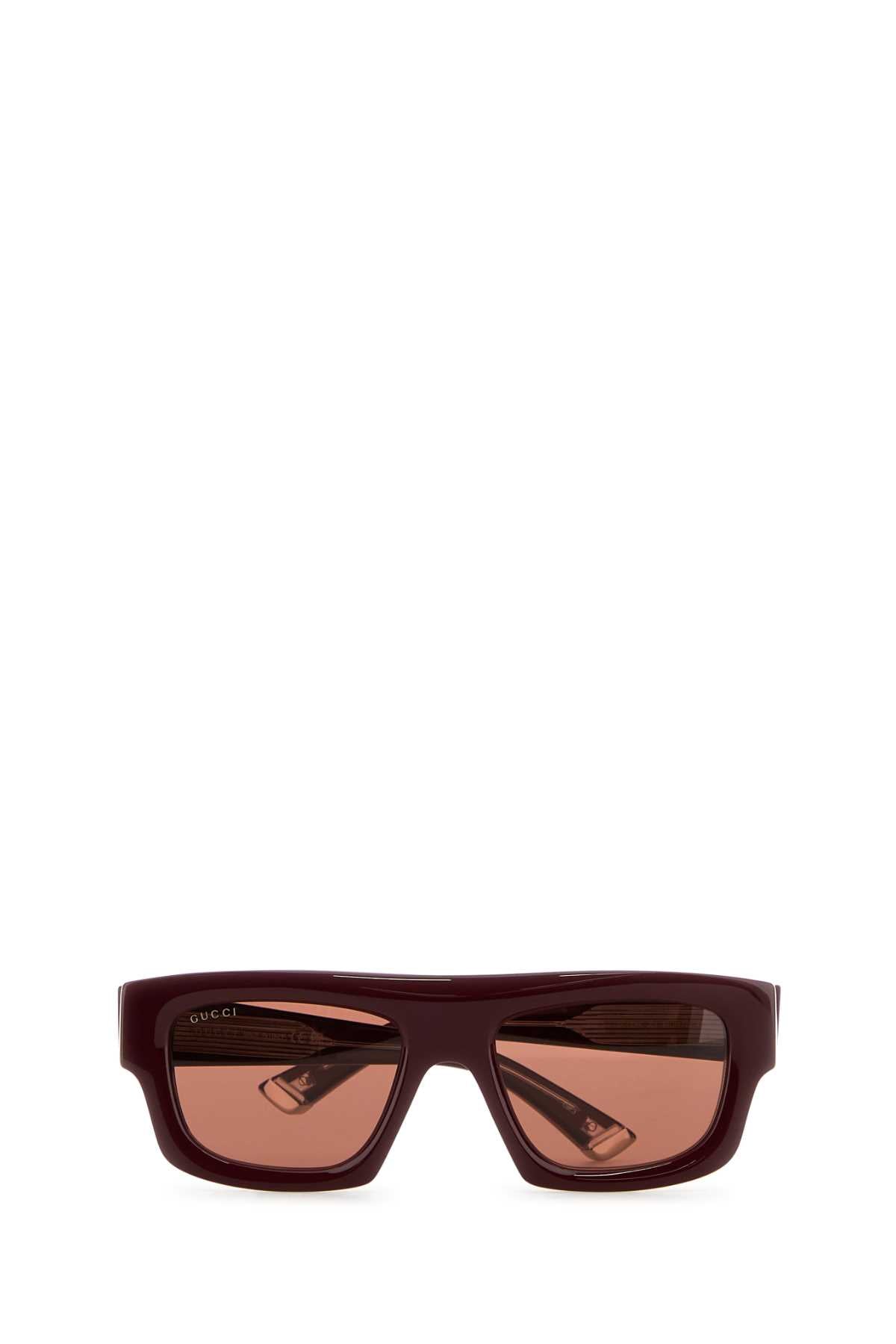 Gucci Men Burgundy Acetate Sunglasses GUCCI