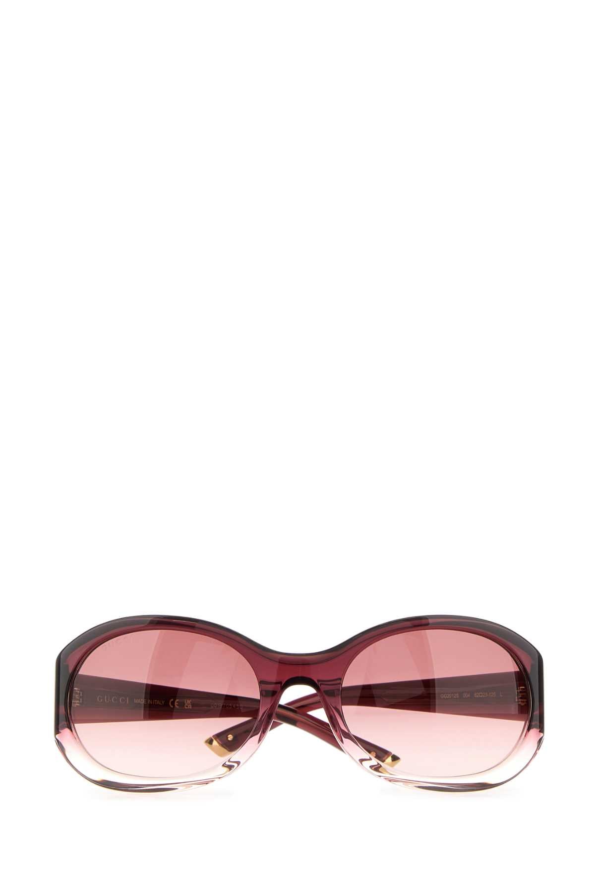 Gucci Women Burgundy Acetate Sunglasses GUCCI