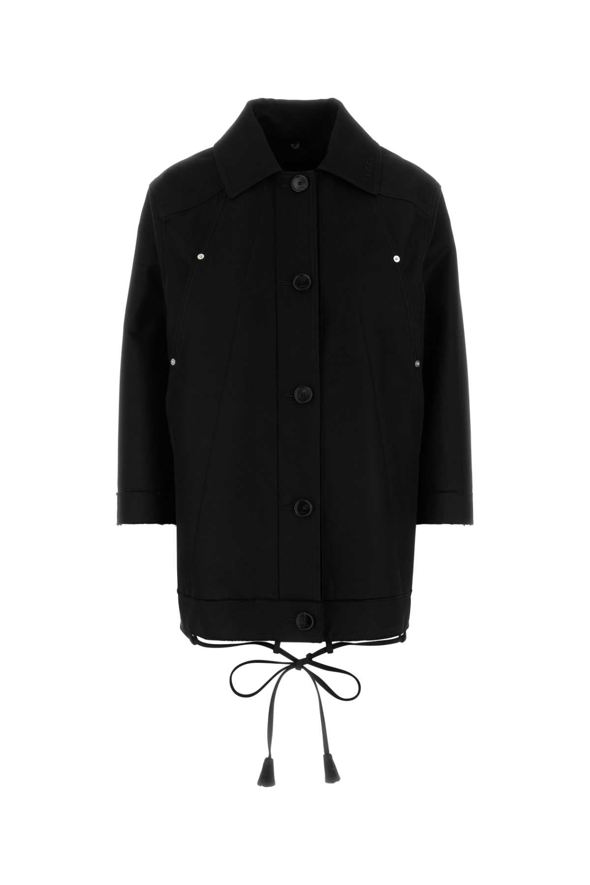 Gucci Women Black Gabardine Jacket GUCCI