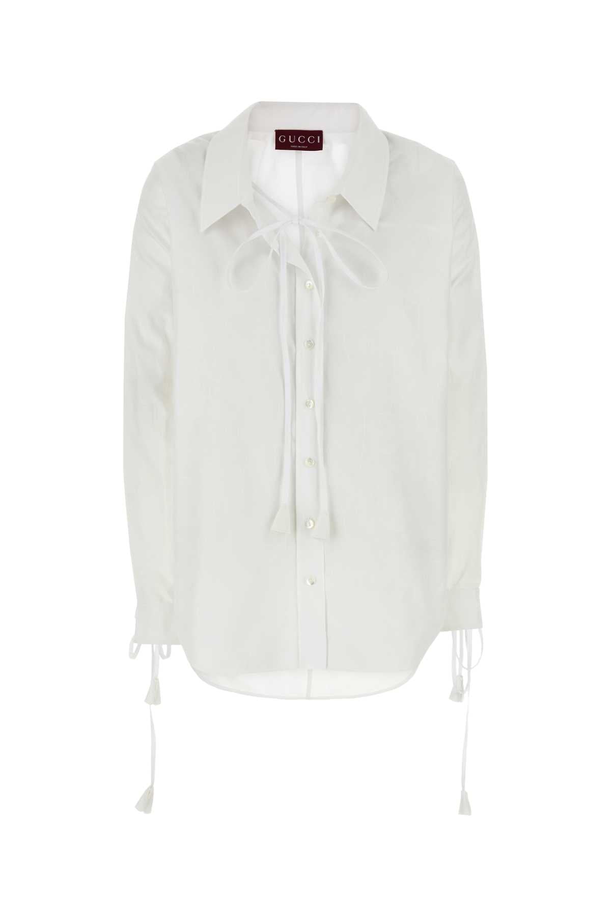 Gucci Women White Cotton Shirt GUCCI