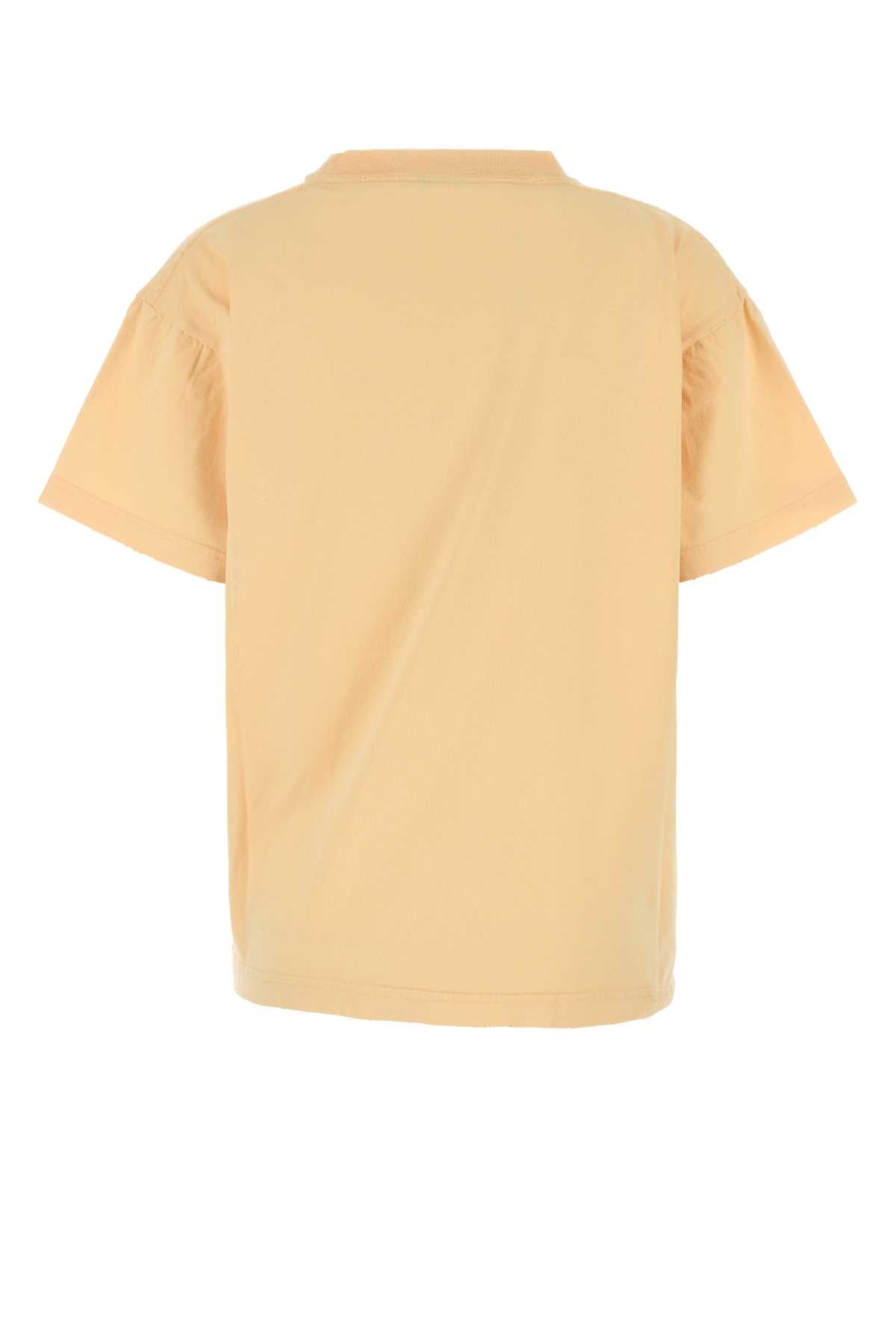 Balenciaga Women Pastel Orange Cotton Oversize T-Shirt BALENCIAGA